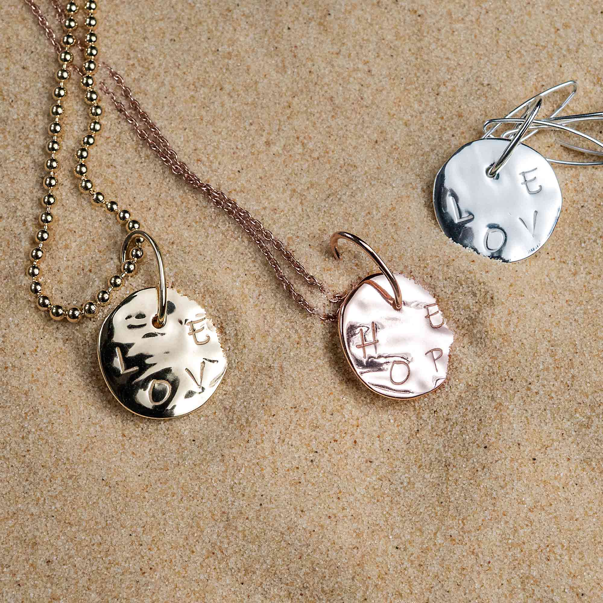 HOPE necklace charm