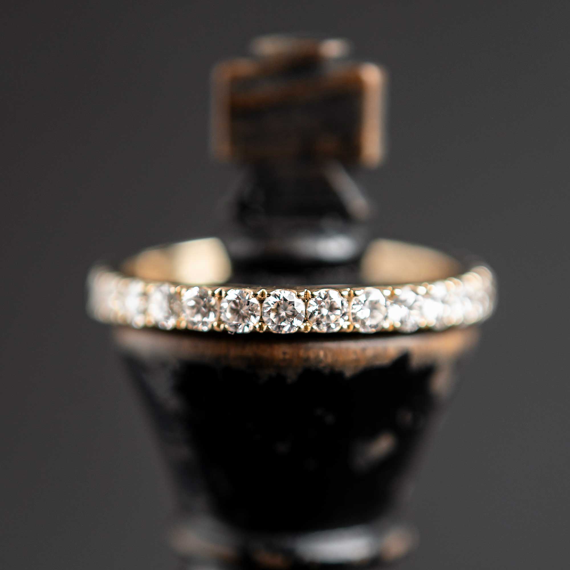 diamond band ring | solid gold