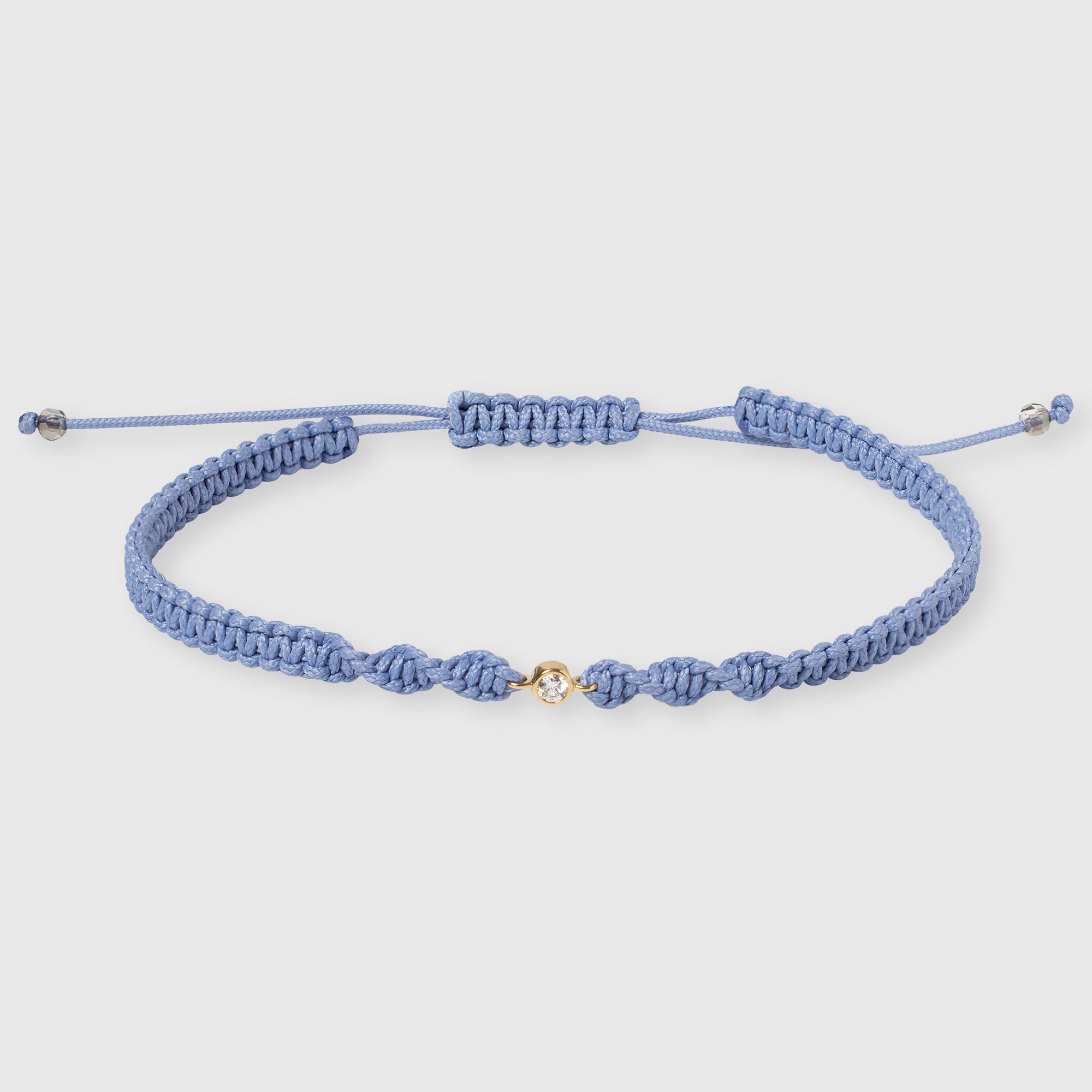 twisted macramé bracelet | solid gold