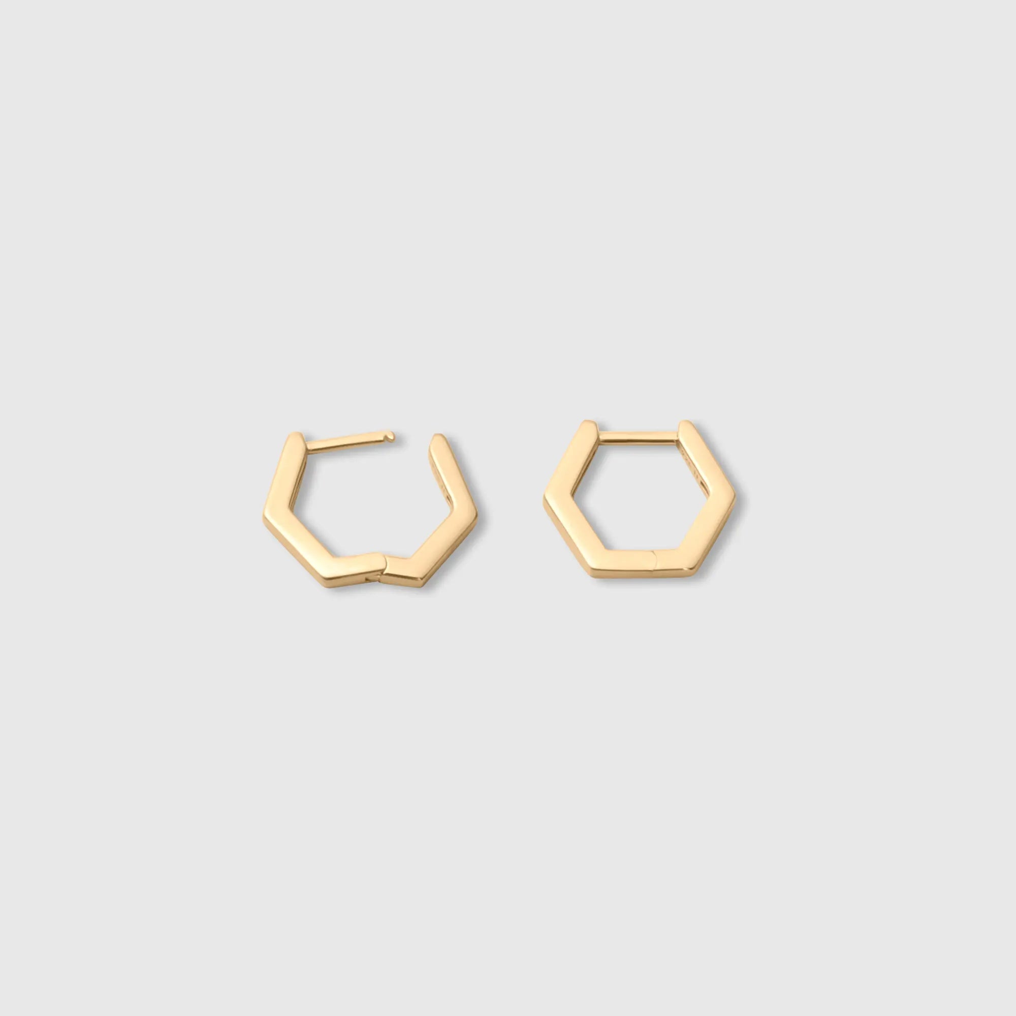 hexagon huggie
