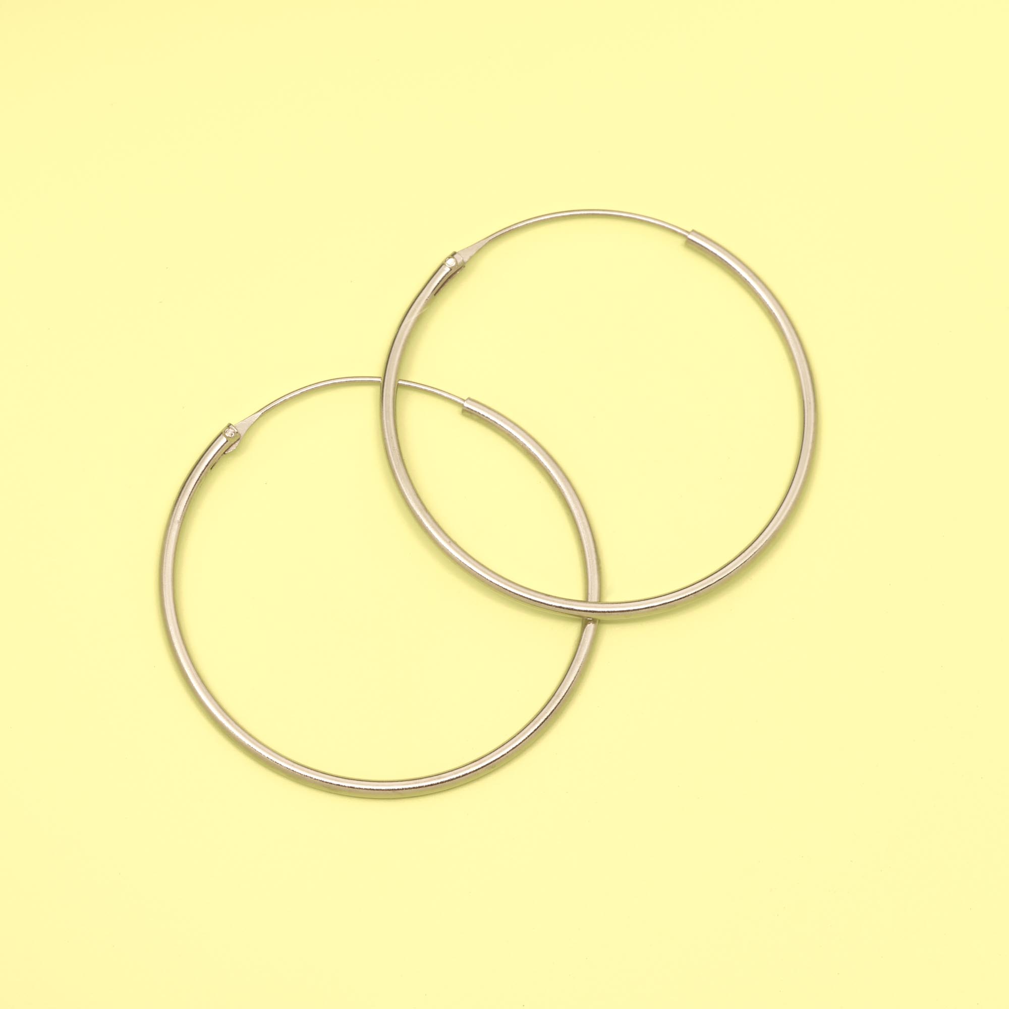 Medium hoop Creole aus Sterling Silber 24K vergoldet