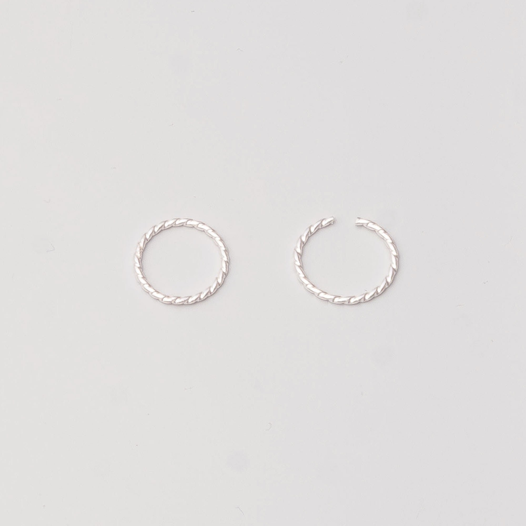 tiny twisted mini hoops