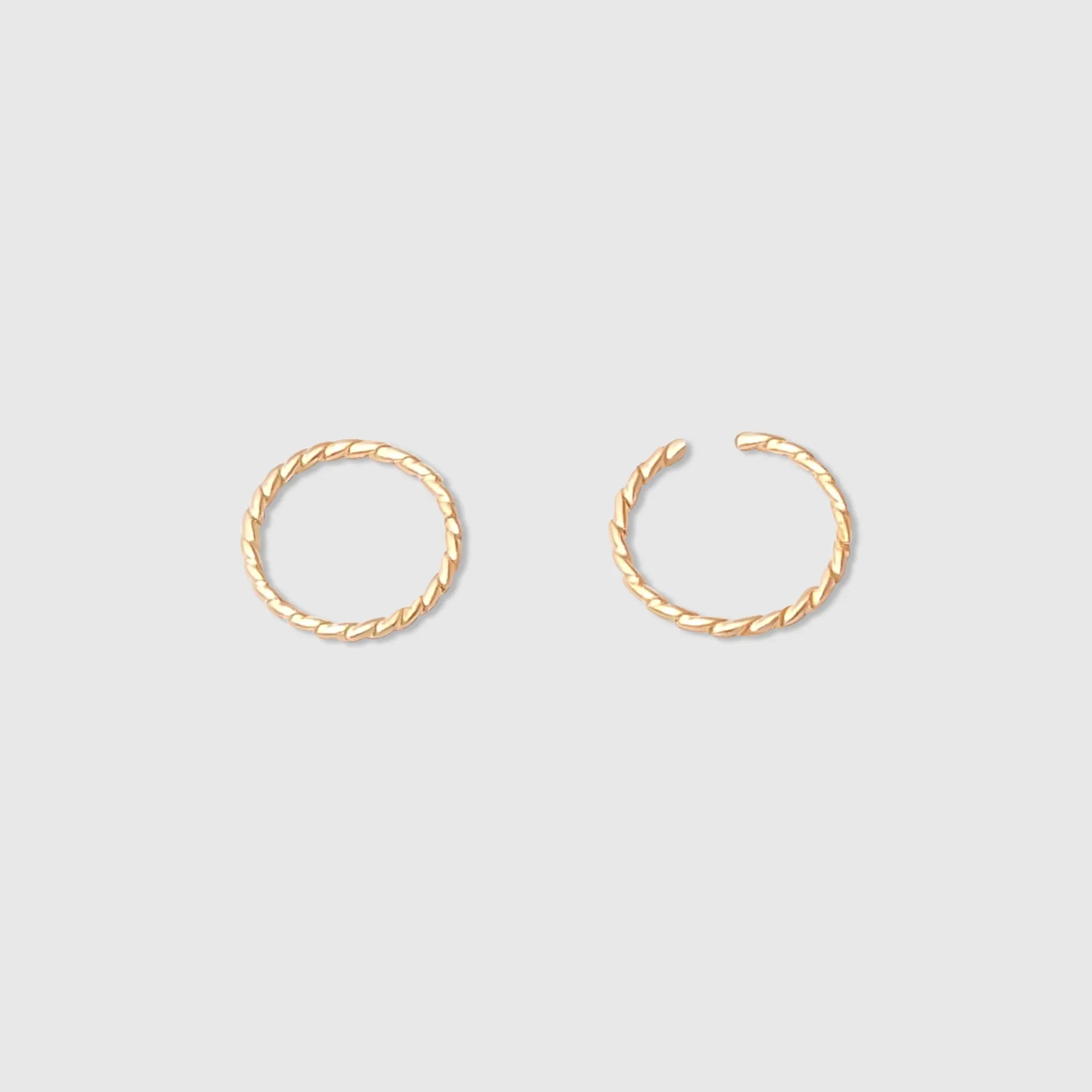 tiny twisted mini hoops