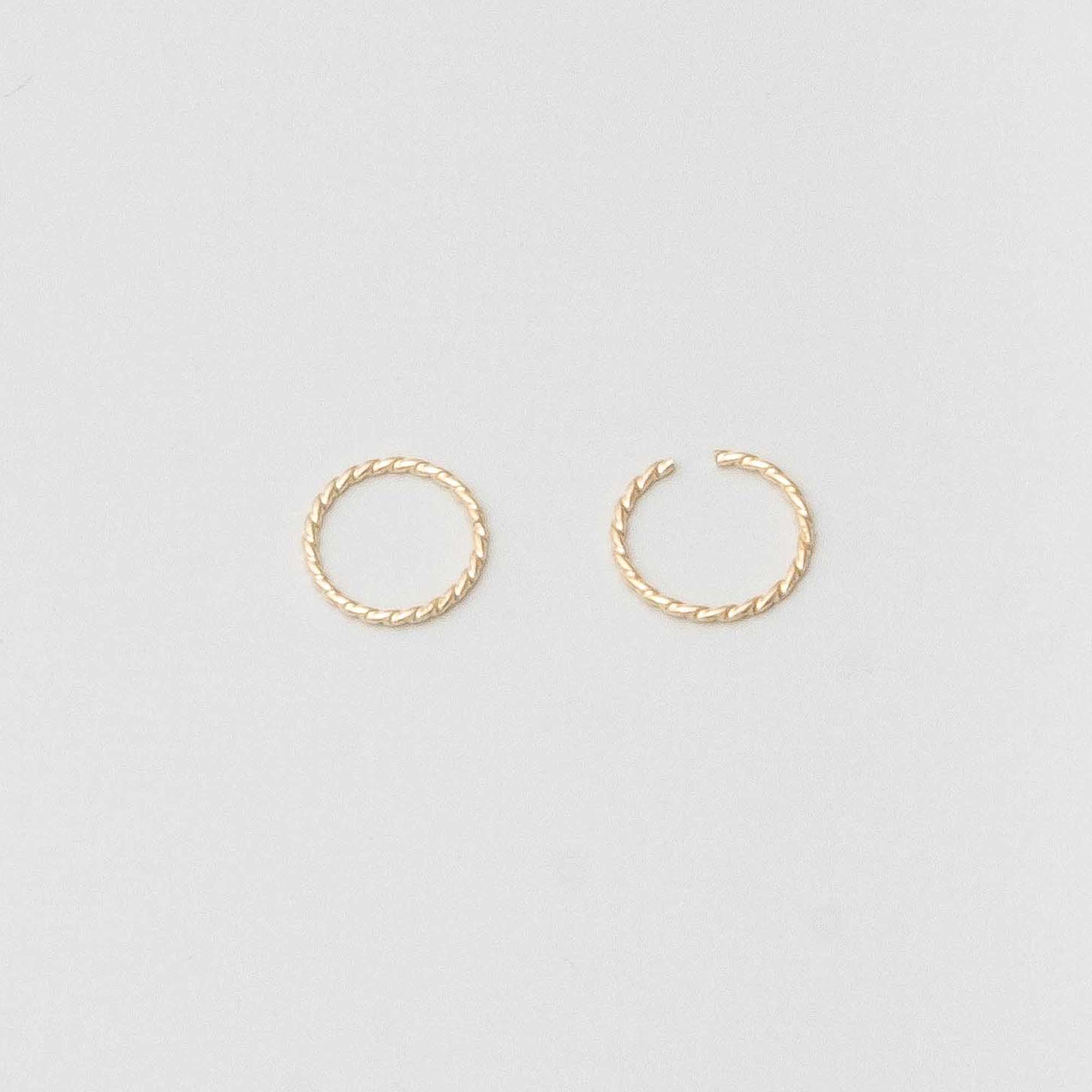 tiny twisted mini hoops
