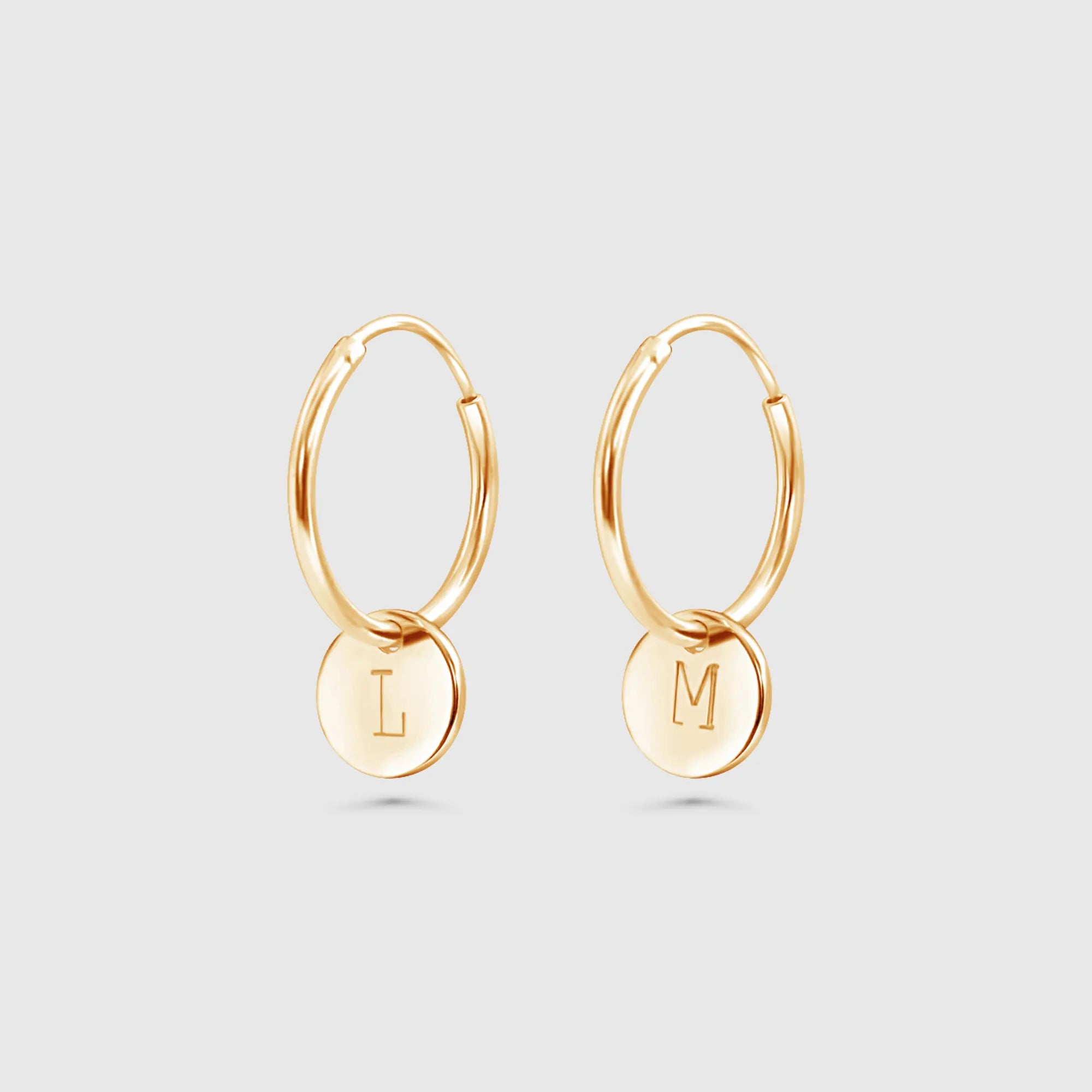 disc hoop charms - personalized