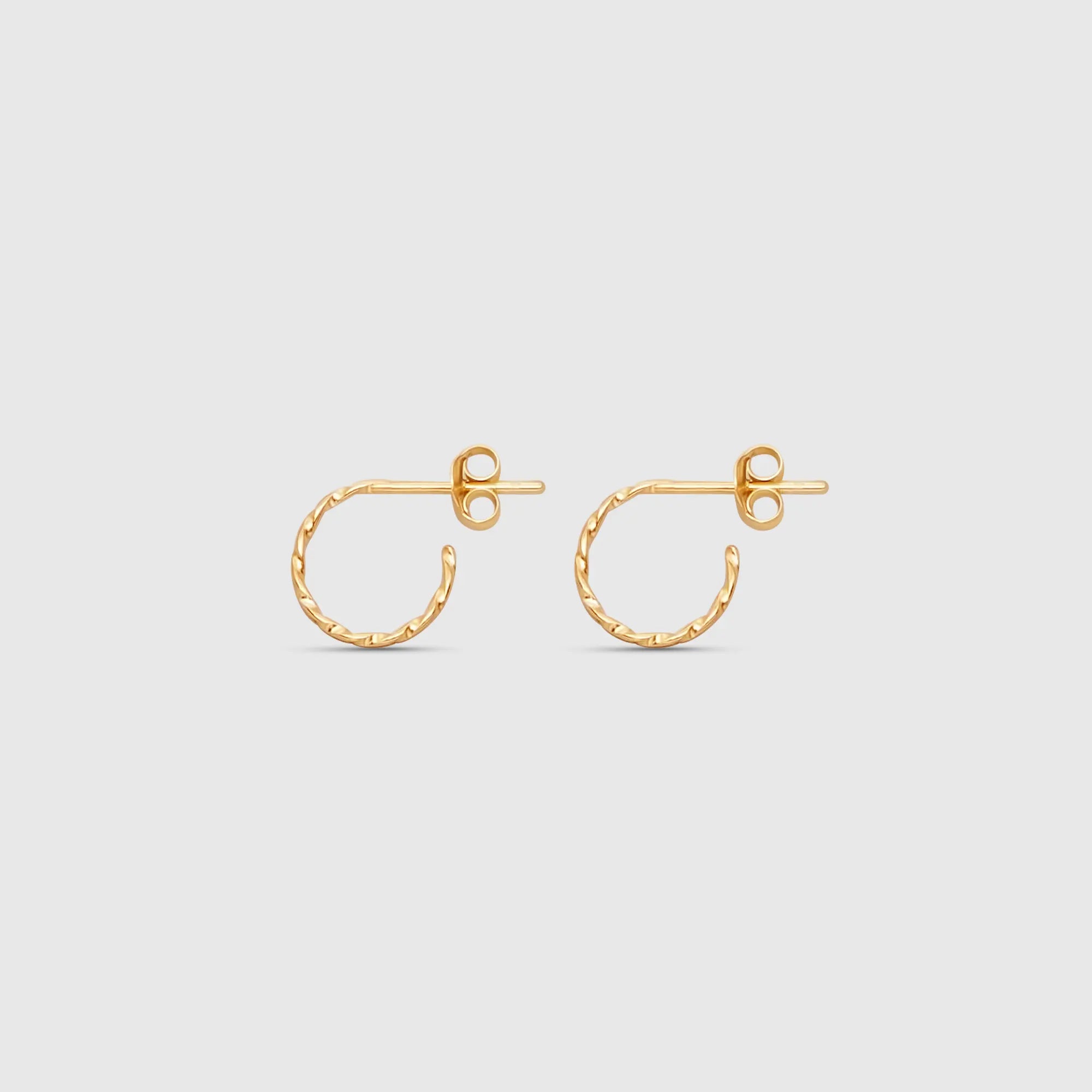 tiny twisted hoop - XS / M