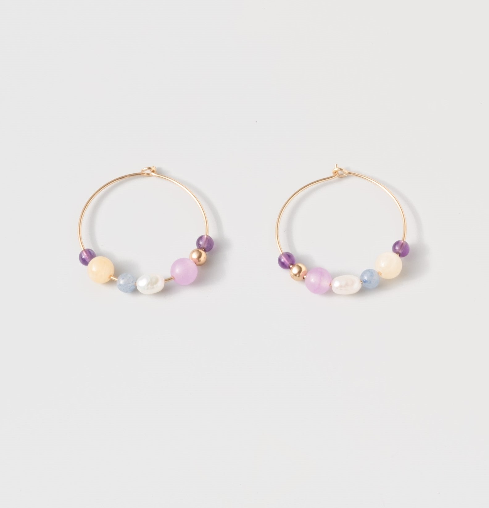 spring pearl hoops