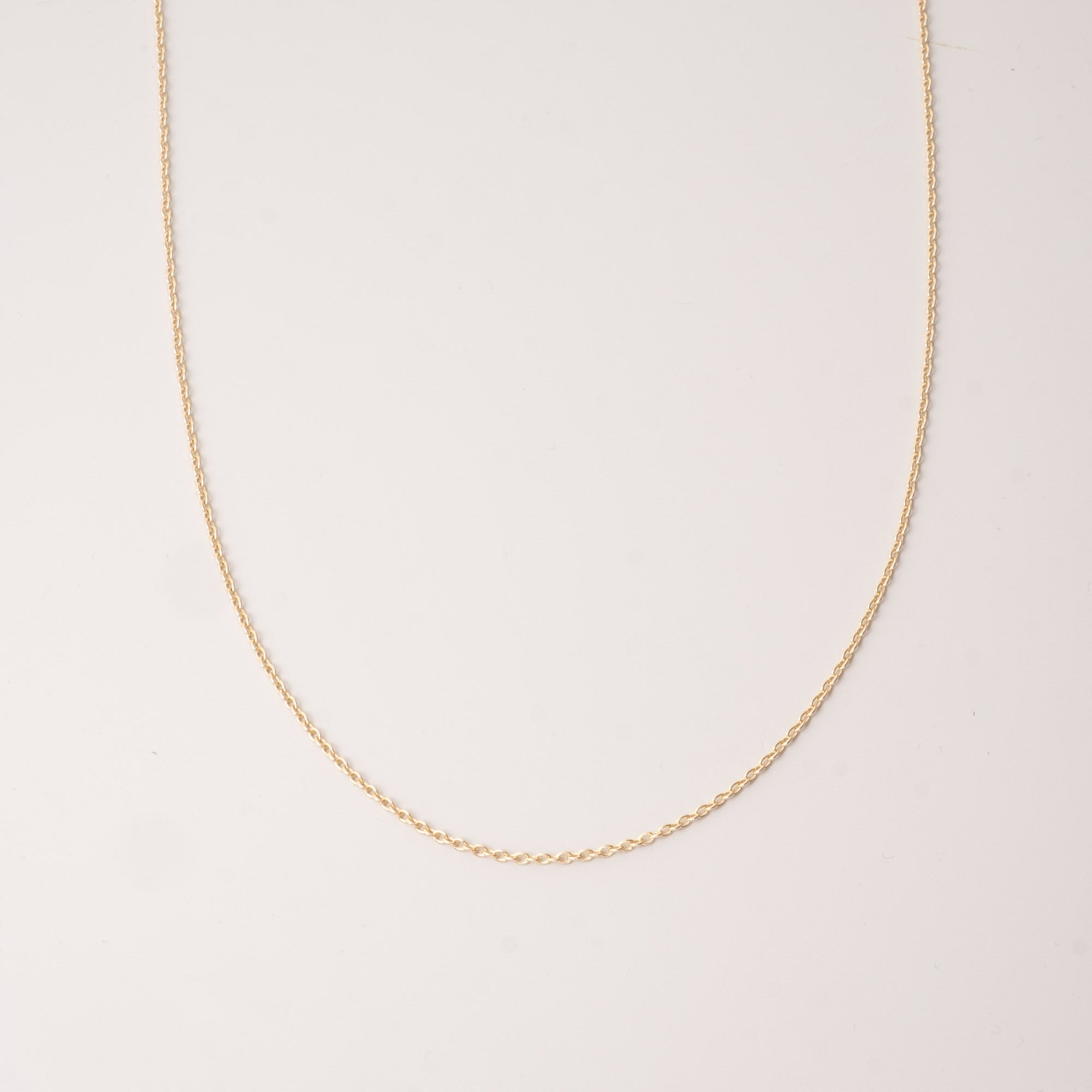 bold plain necklace L | solid gold