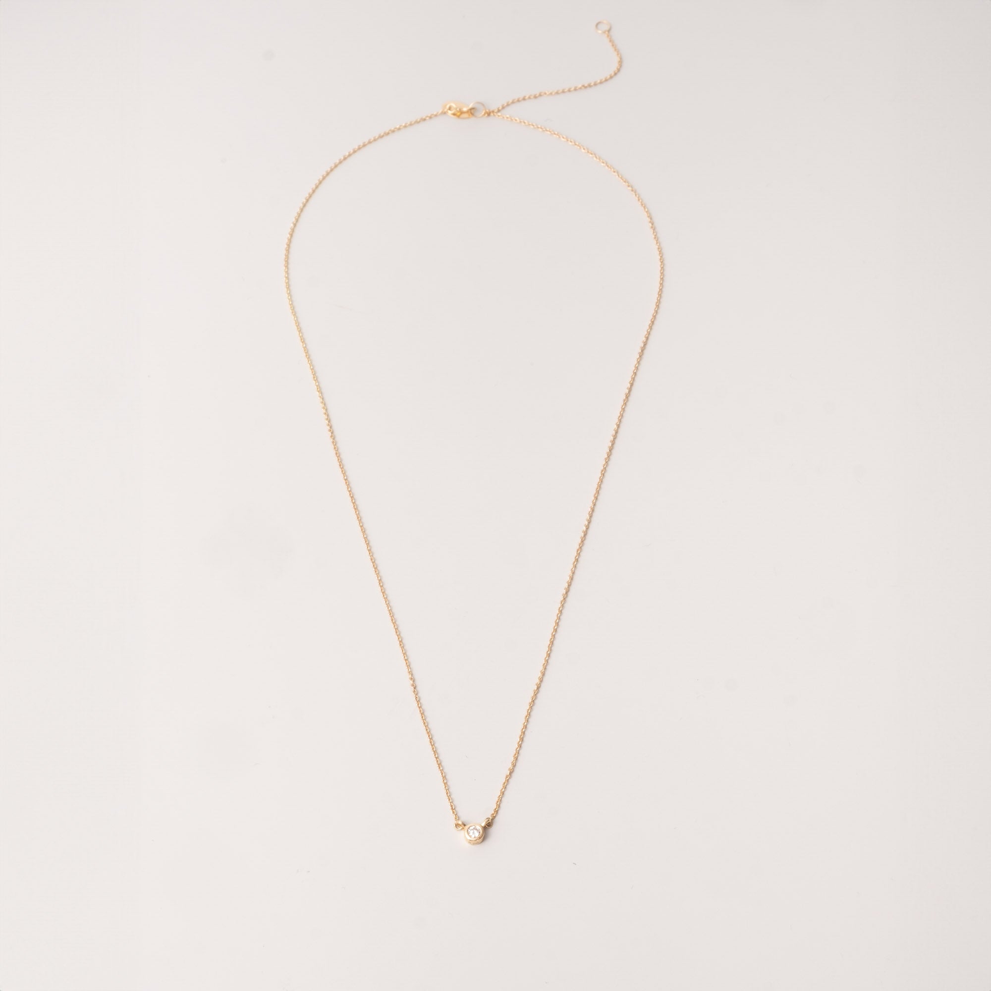 klassiche Halskette mit Diamant-Choker 14k Echtgold