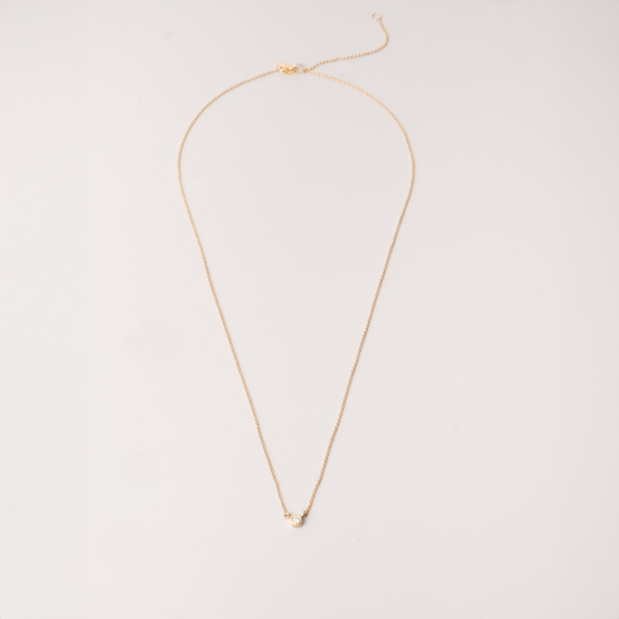 tiny diamond choker | solid gold