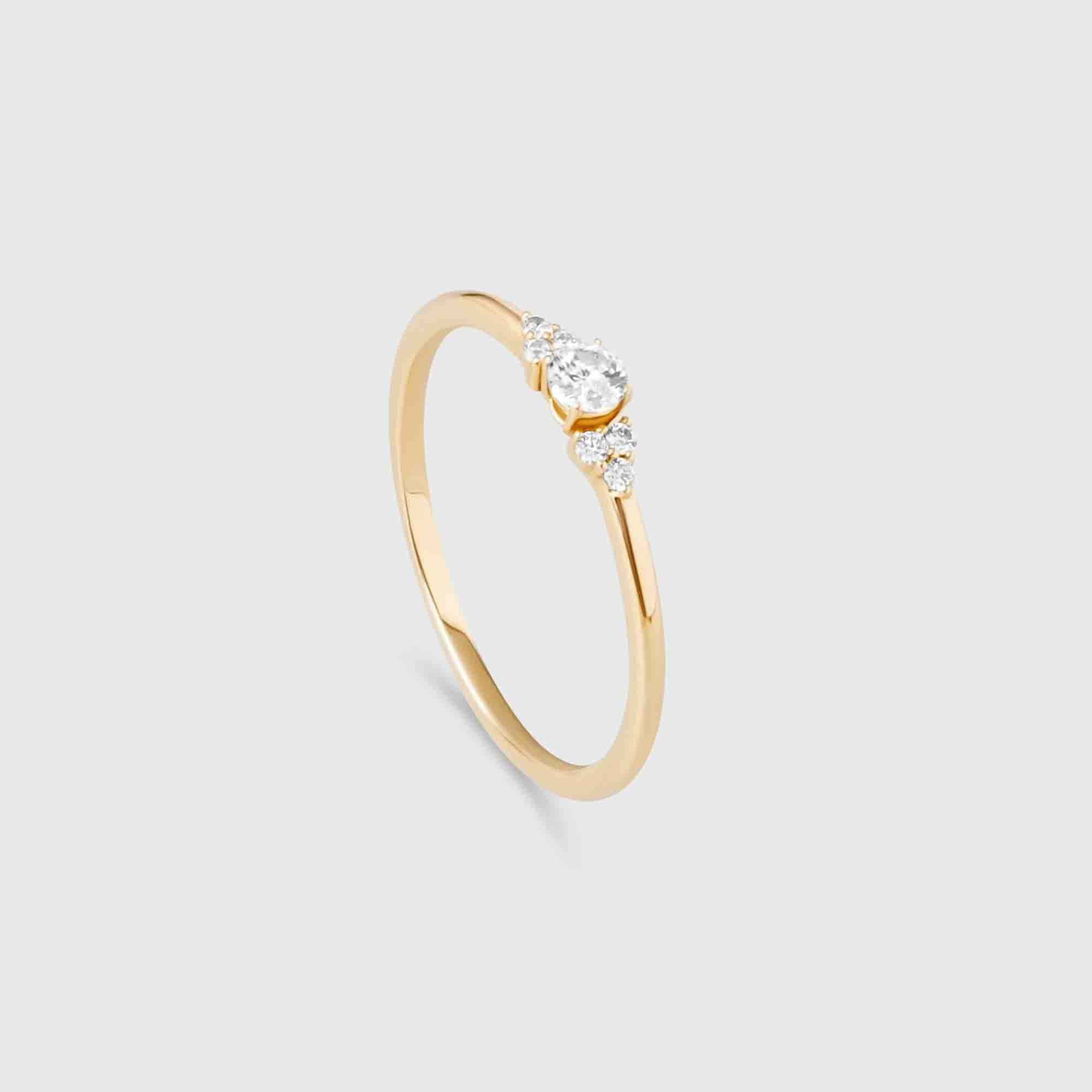 the fairy engagement ring | solid gold