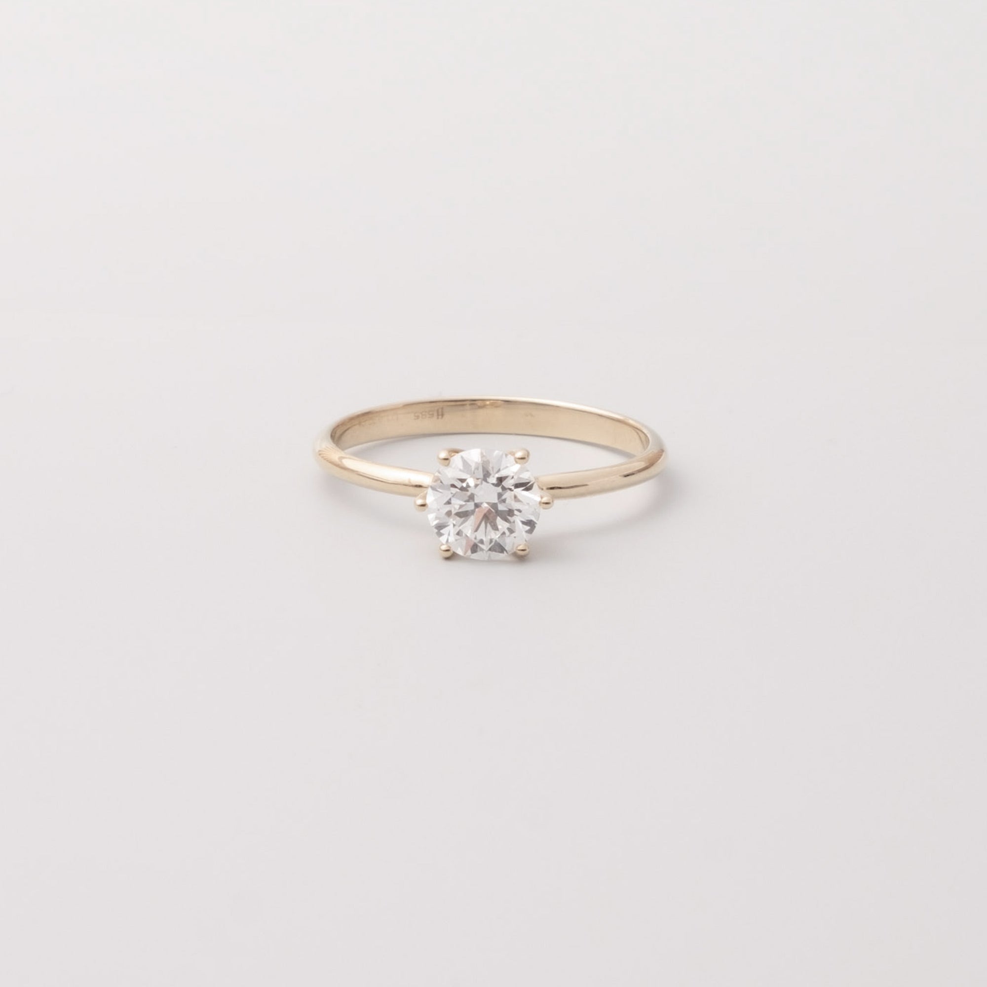 the eternal engagement ring | solid gold