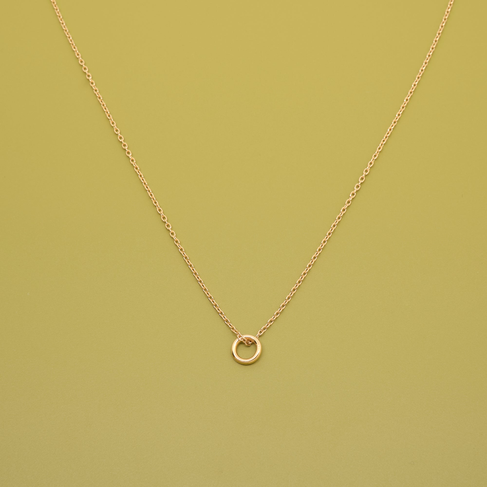 small circle necklace