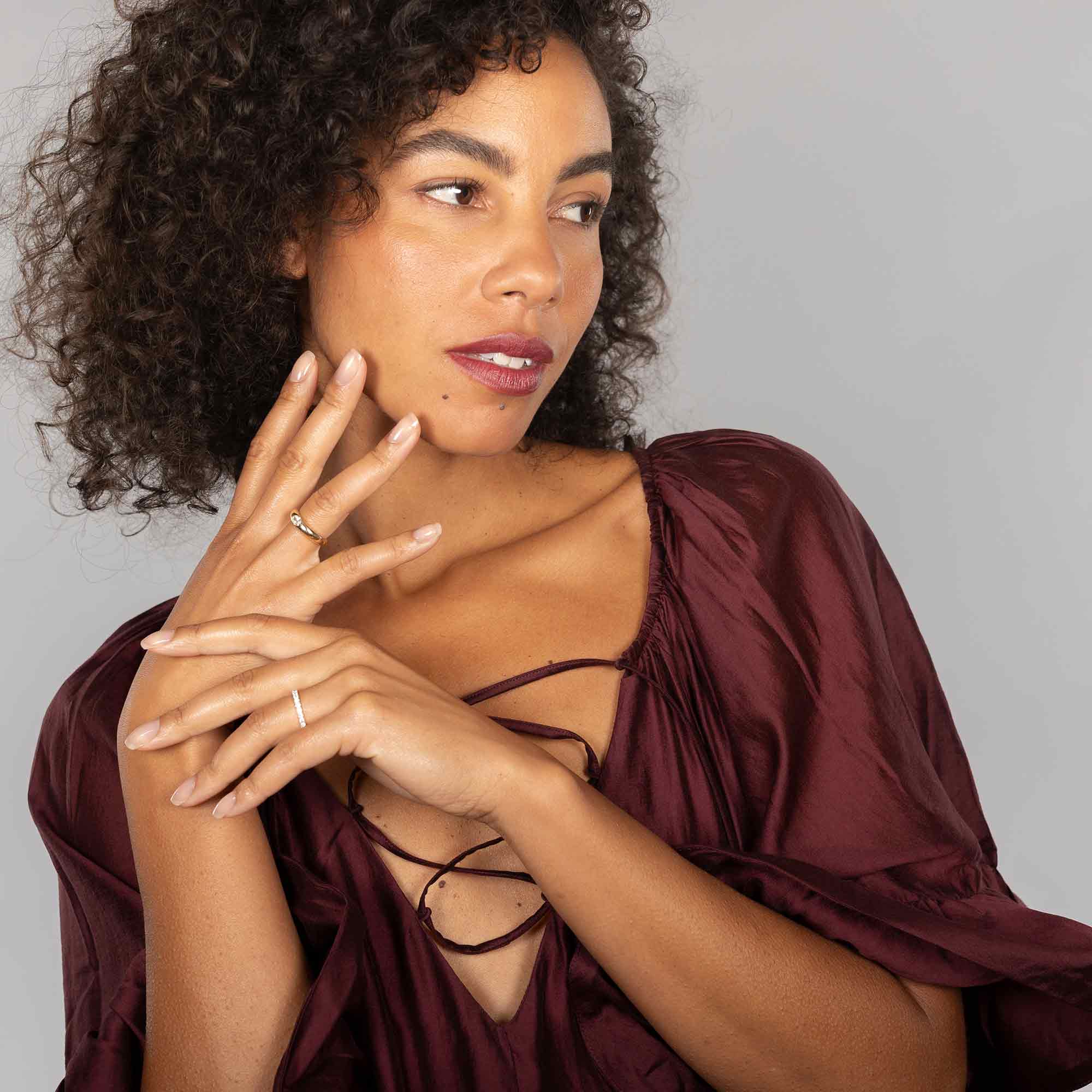 Diamantbandring 585 echtgold