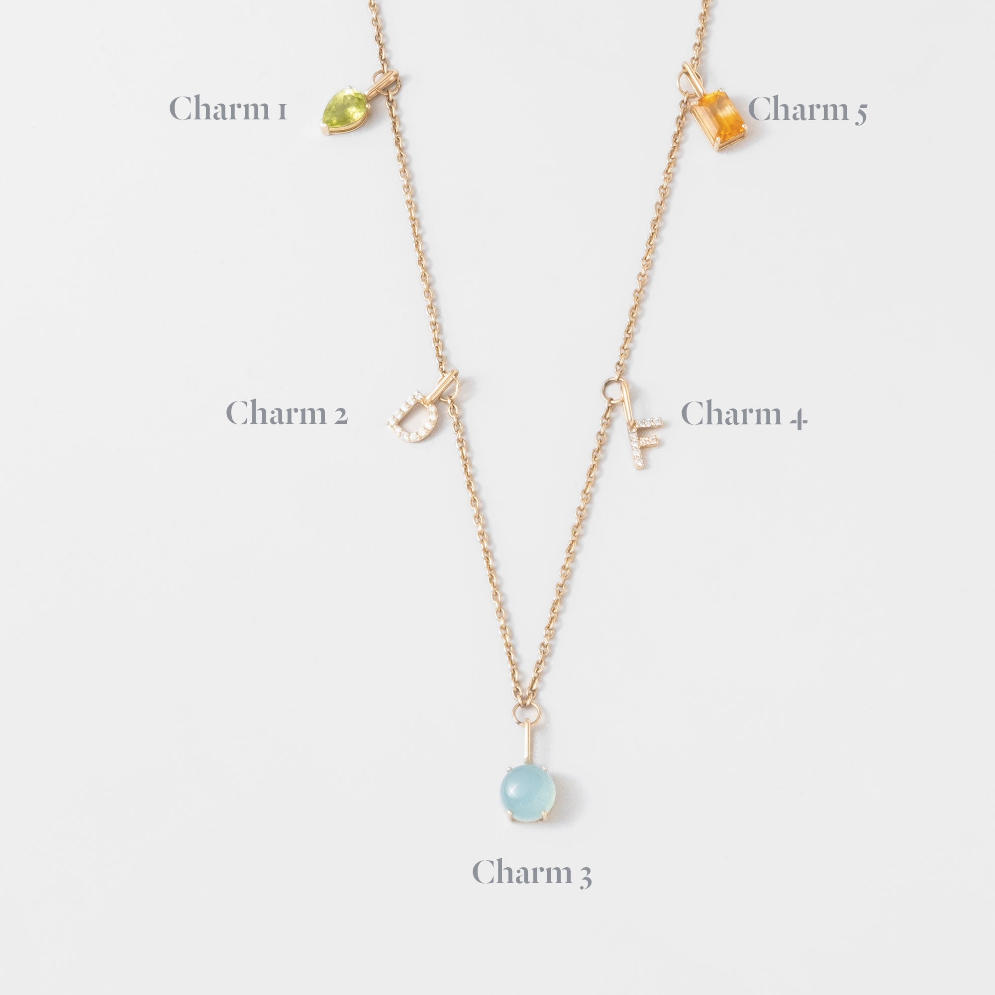 talisman necklace | solid gold