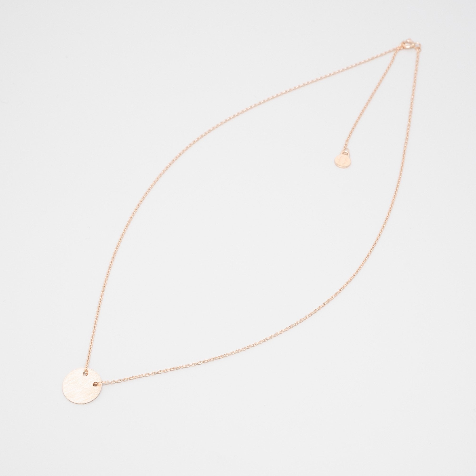 satin disc necklace
