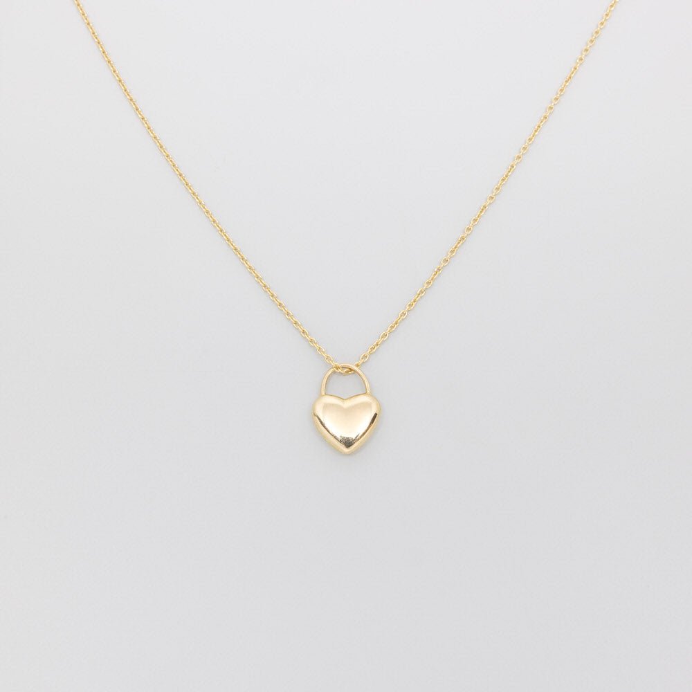 heart necklace | solid gold