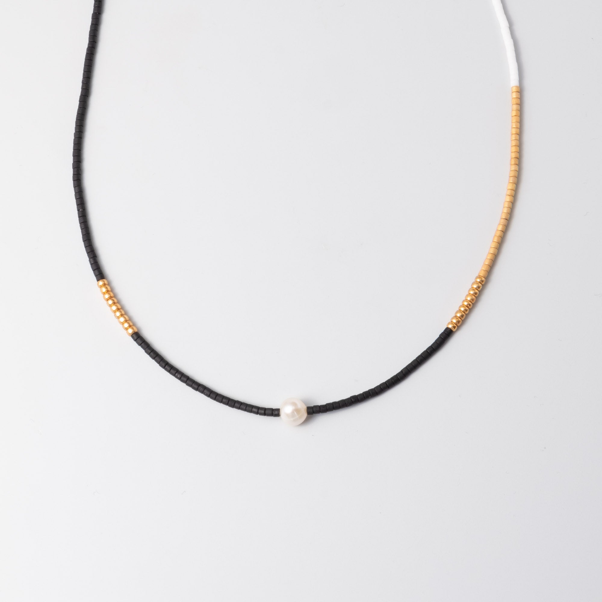 miyuki & pearl necklace