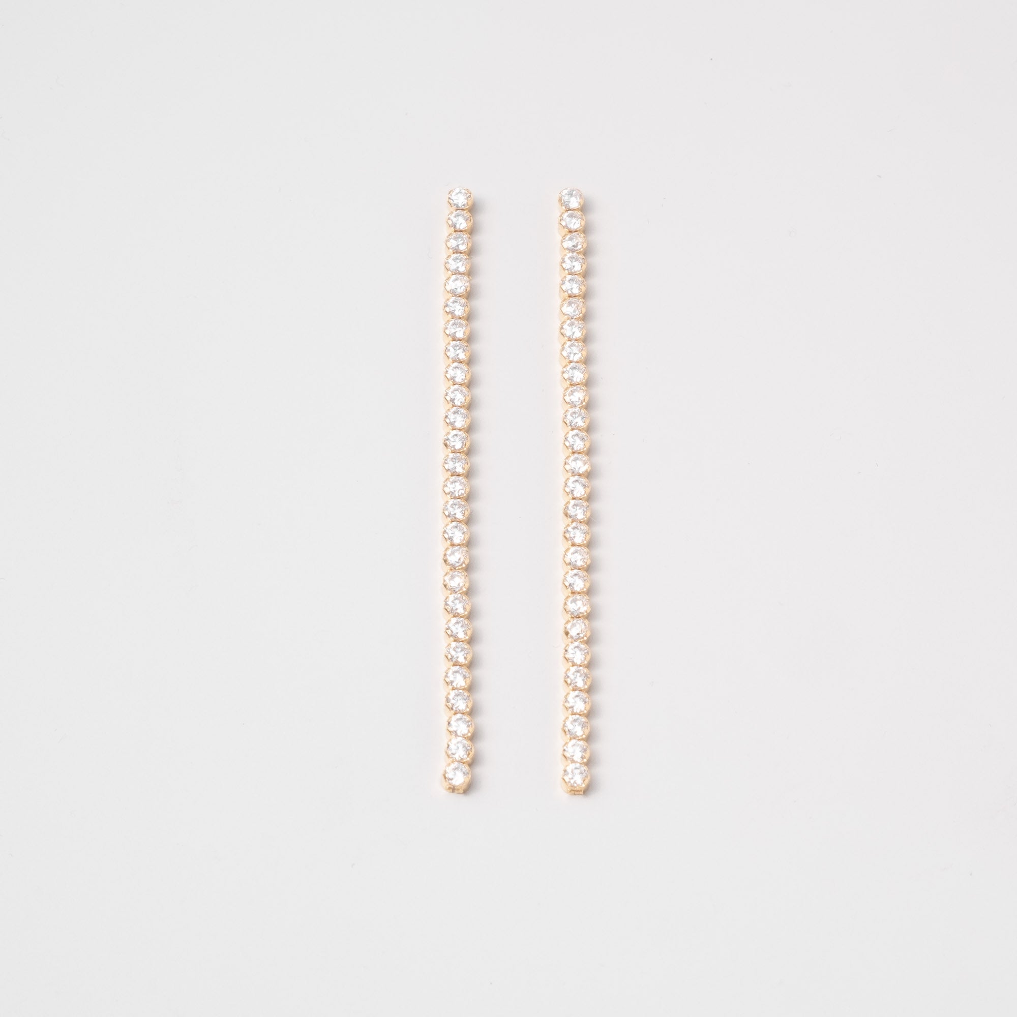 long sparkle chain stud