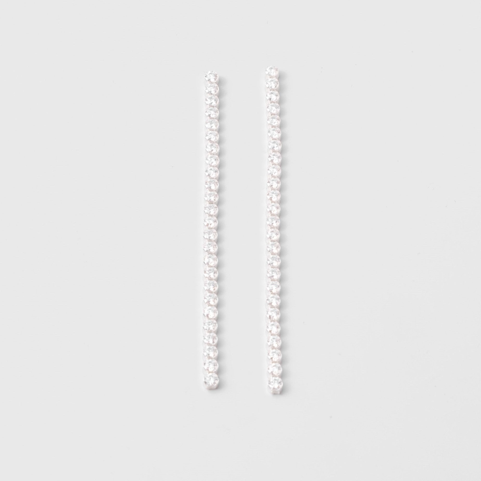 long sparkle chain stud