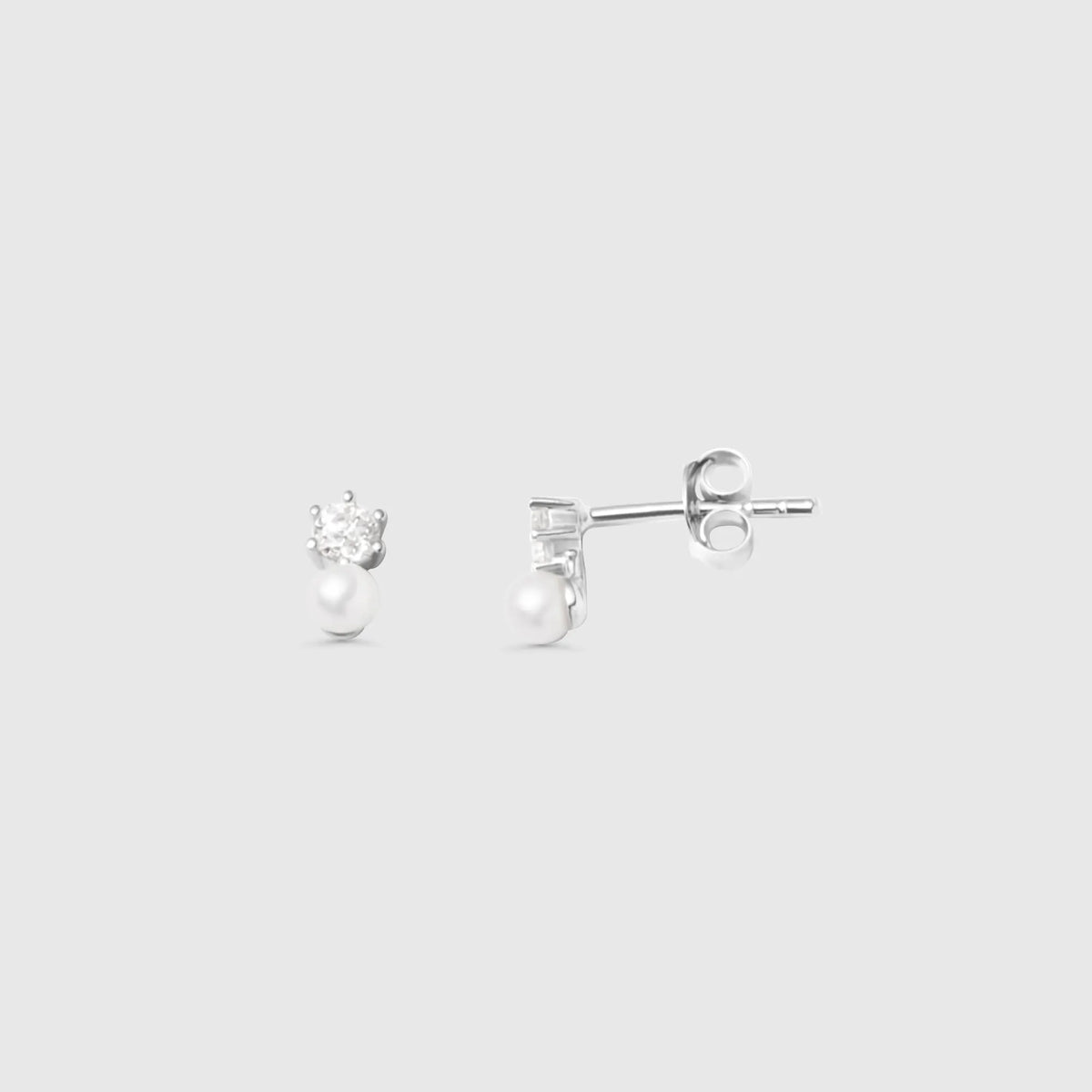 sparkle & pearl stud