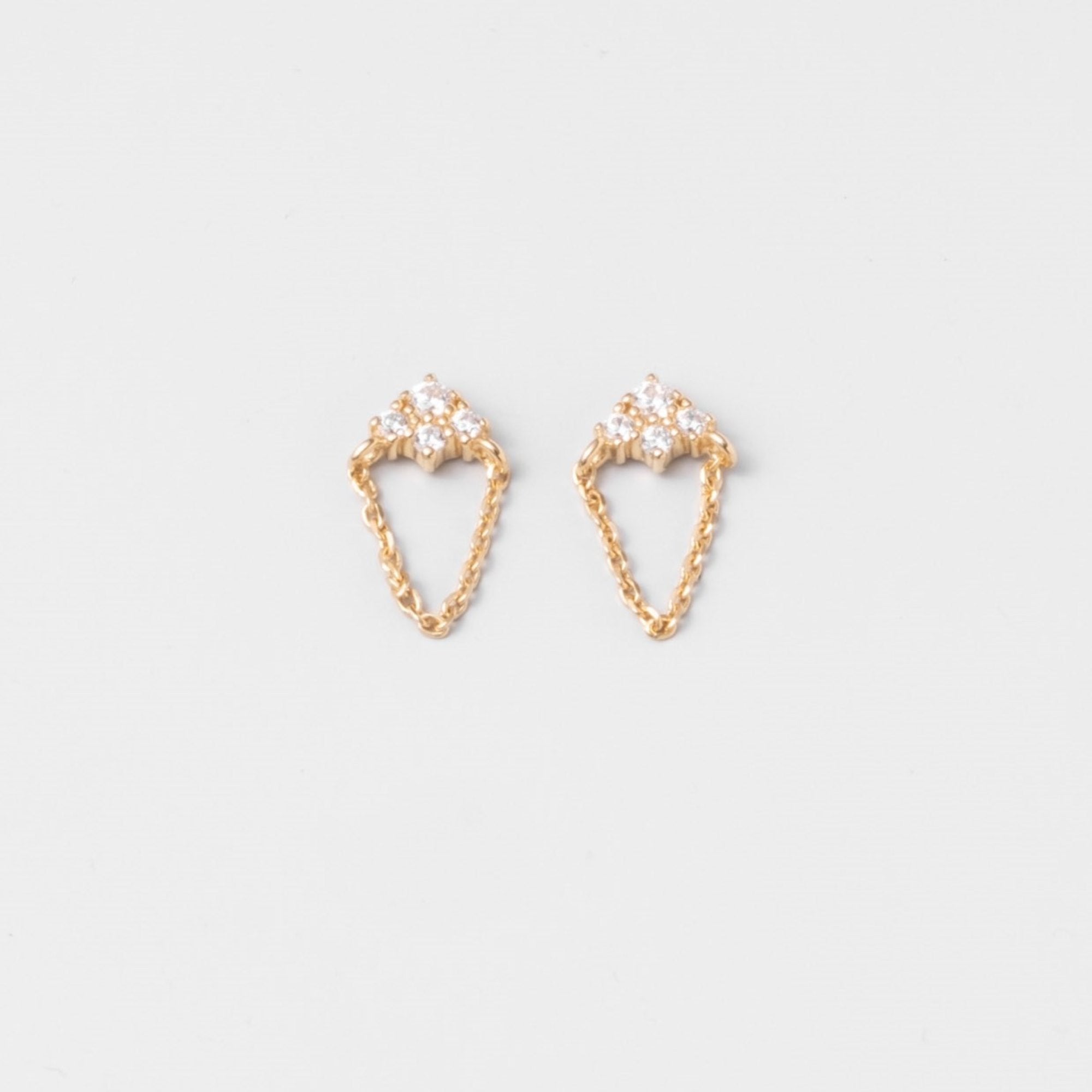 sparkle & chain stud - POS (URL)