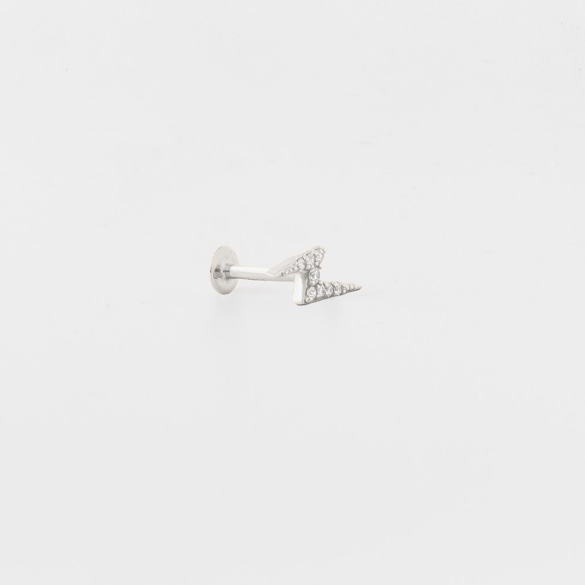 flash diamond helix stud | solid gold