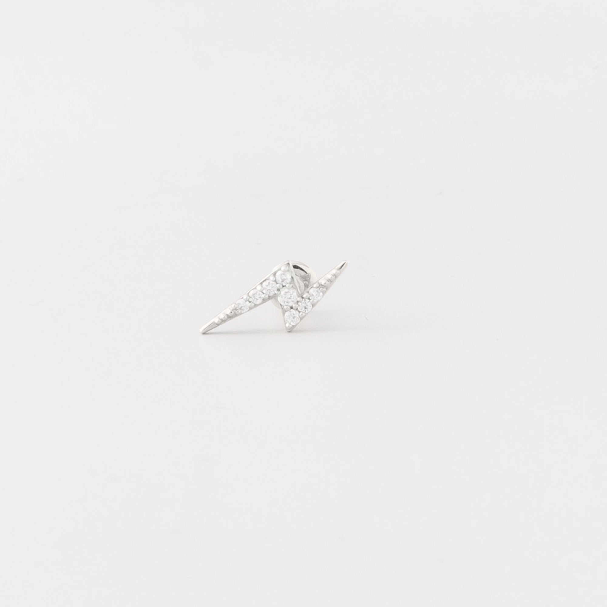 flash diamond helix stud | solid gold