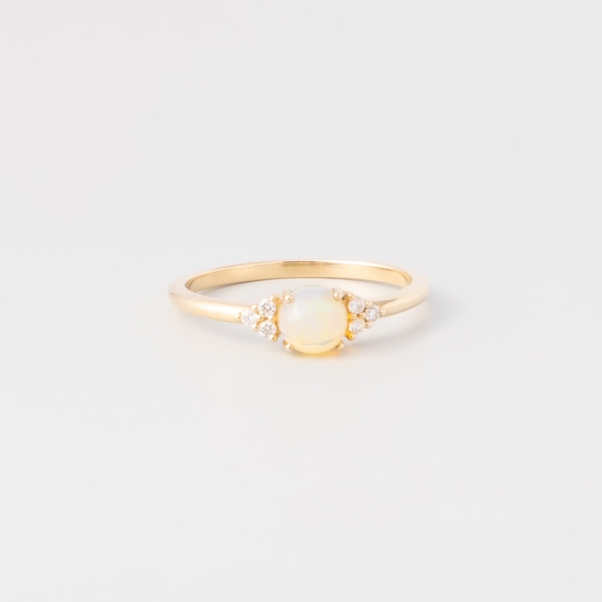 opal diamond ring | solid gold - LIMITED EDITION