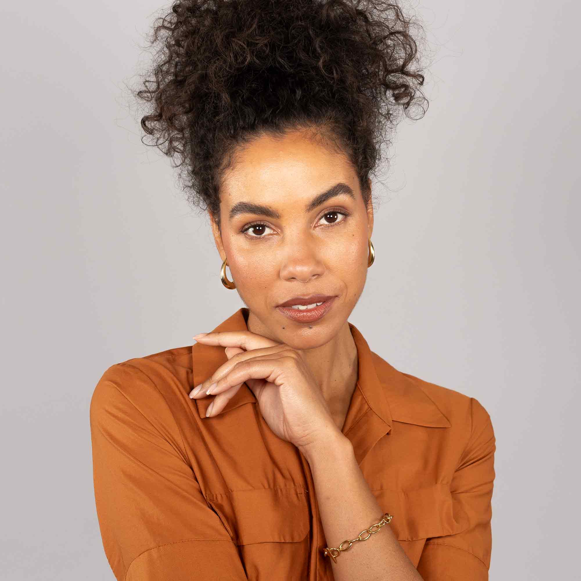 Creole open dome hoop gold worlds origins wolfgang joop