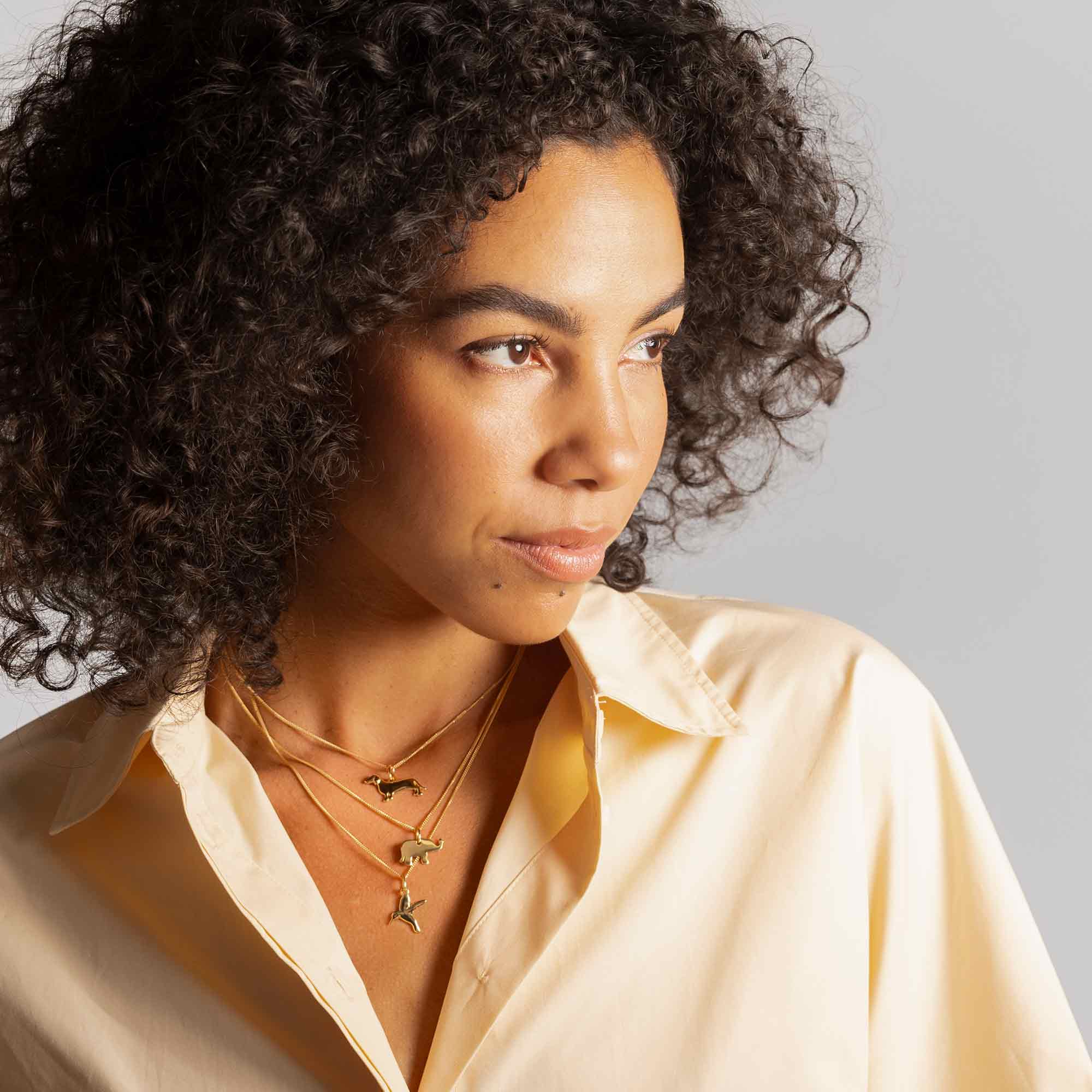 Halsketten cave animals elefant kolibri dackel worlds origins wolfgang joop