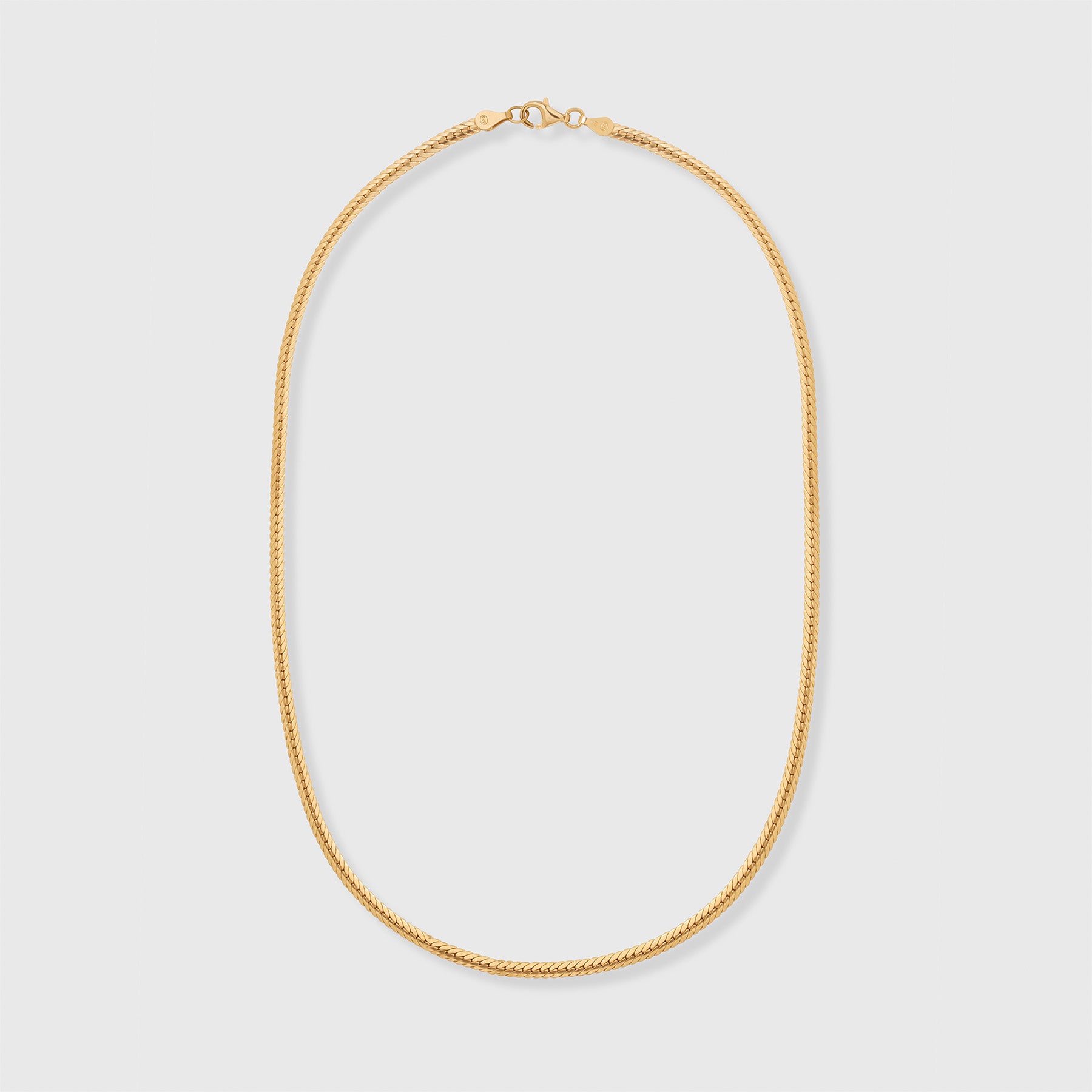 big flat chain necklace