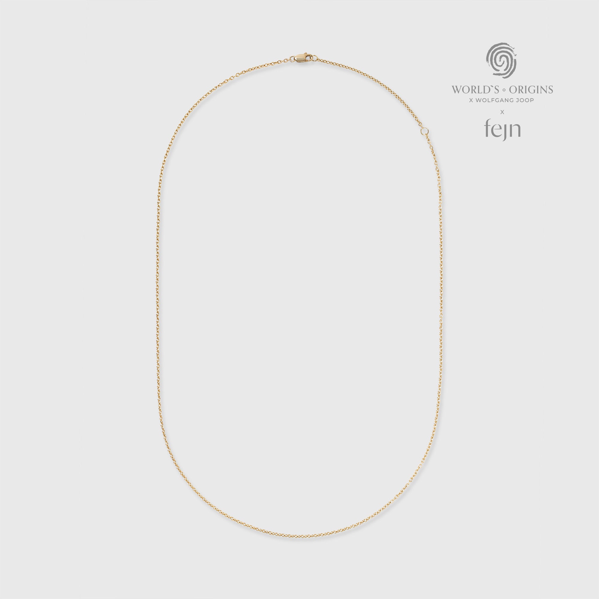 bold plain necklace M | solid gold