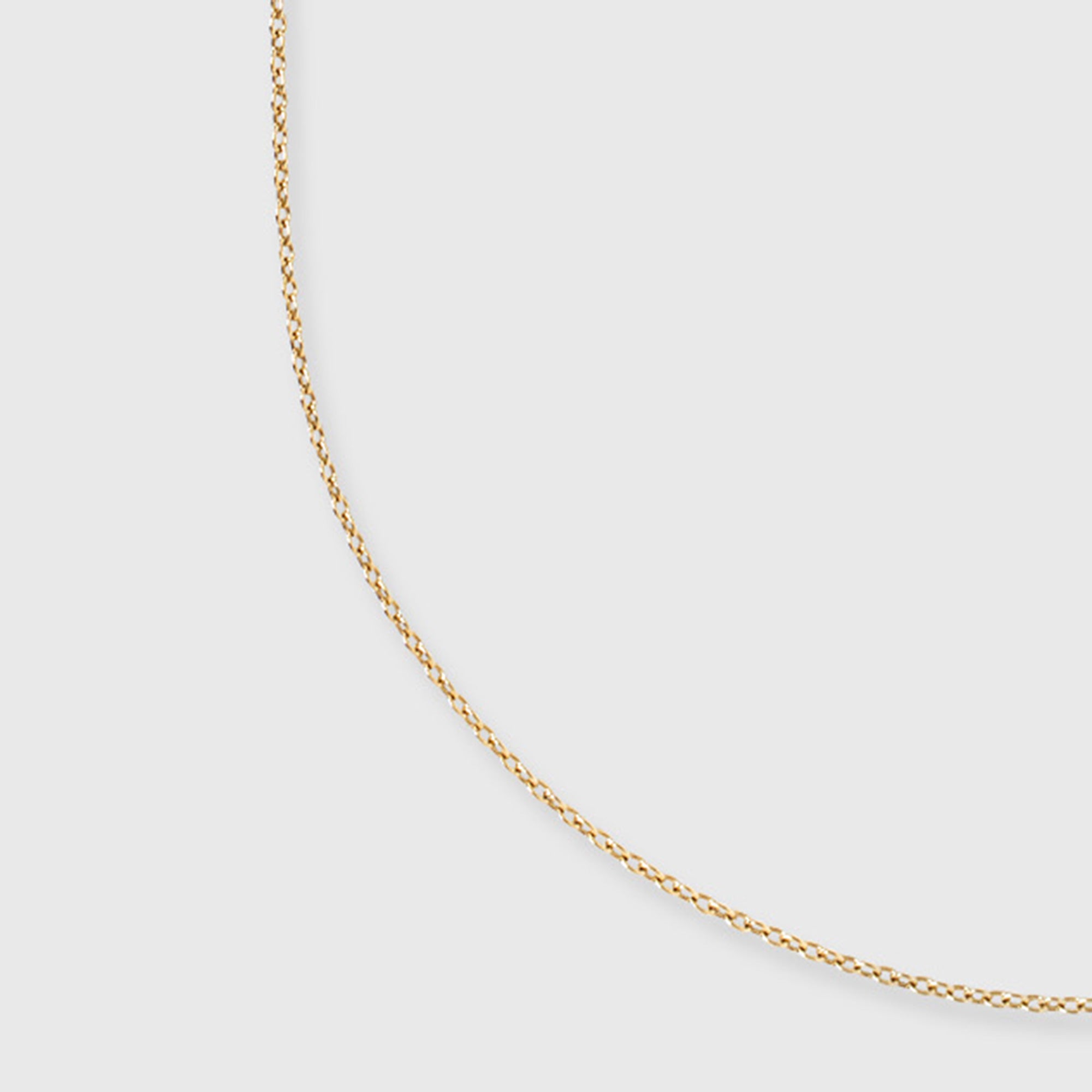 bold plain necklace M | solid gold