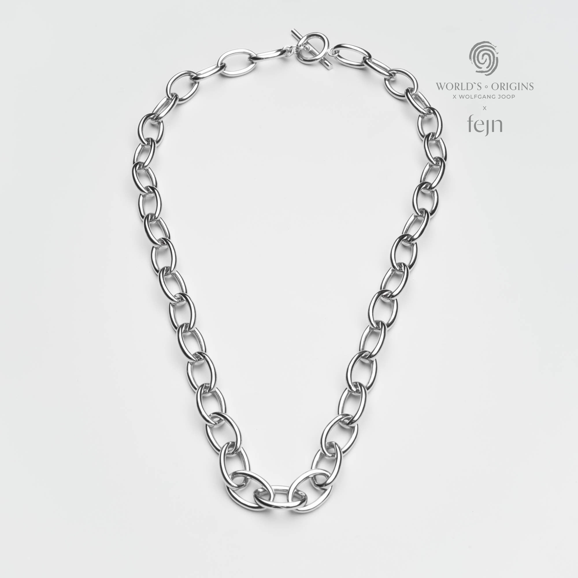 Halskette chunky chain silber worlds origins wolfgang joop
