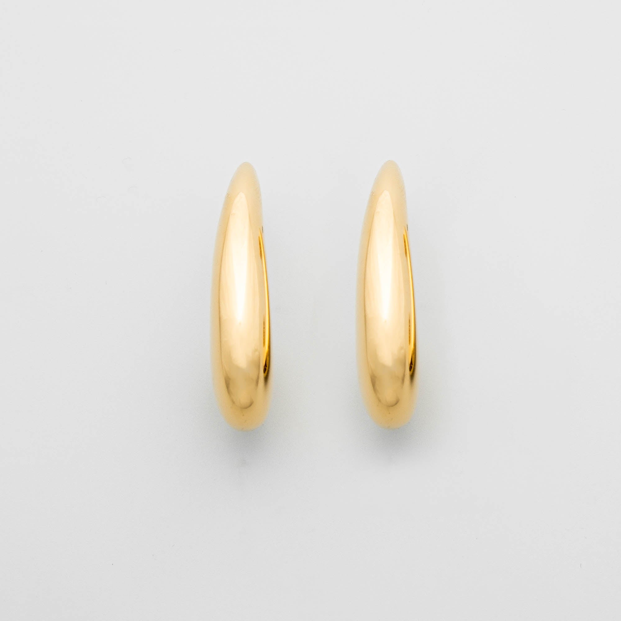 Dome Hoop Creole dick offen gold