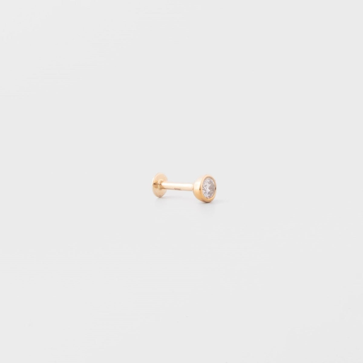 Reservierung - bezel diamond helix stud (189€)