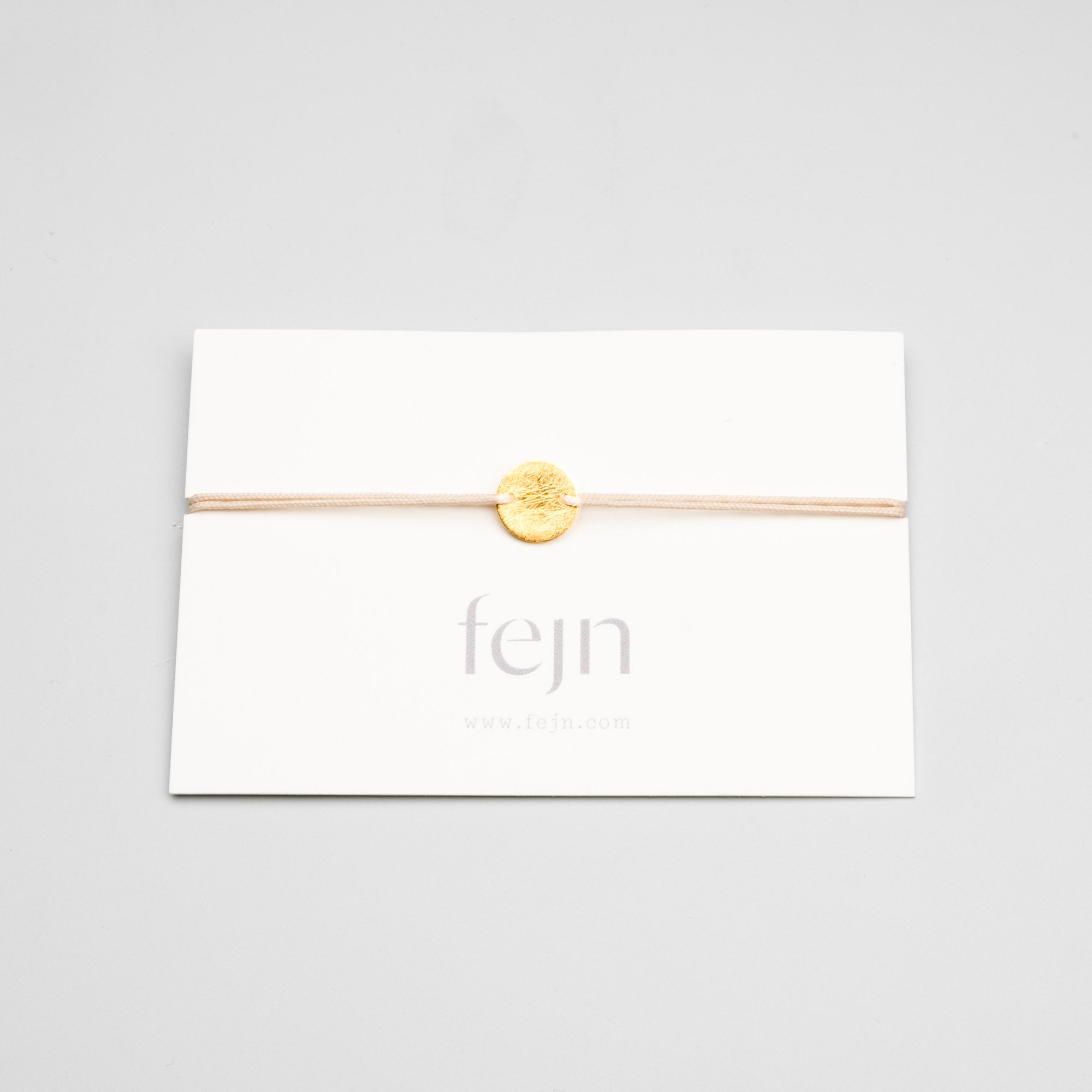 satin disc bracelet