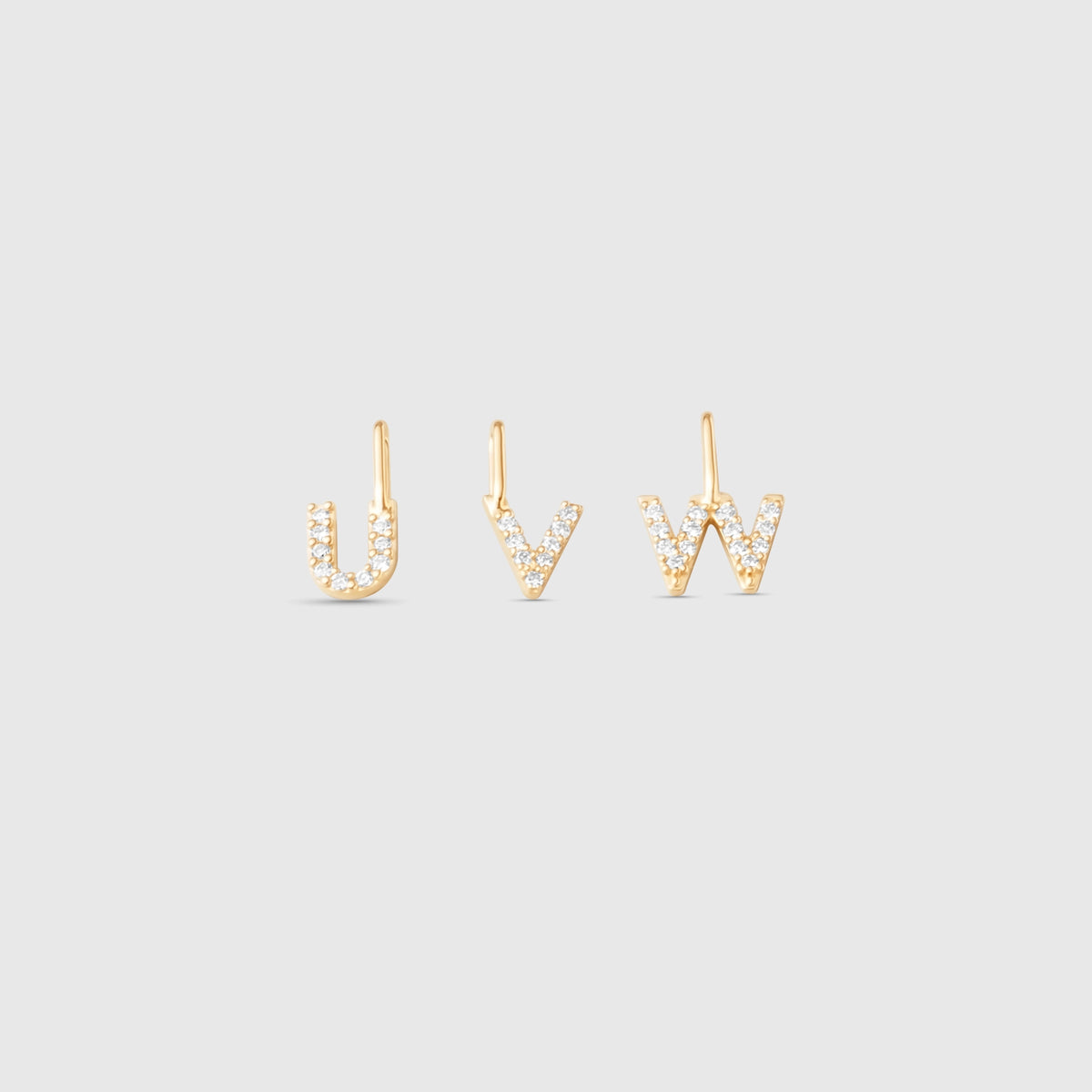 diamond letter necklace | solid gold