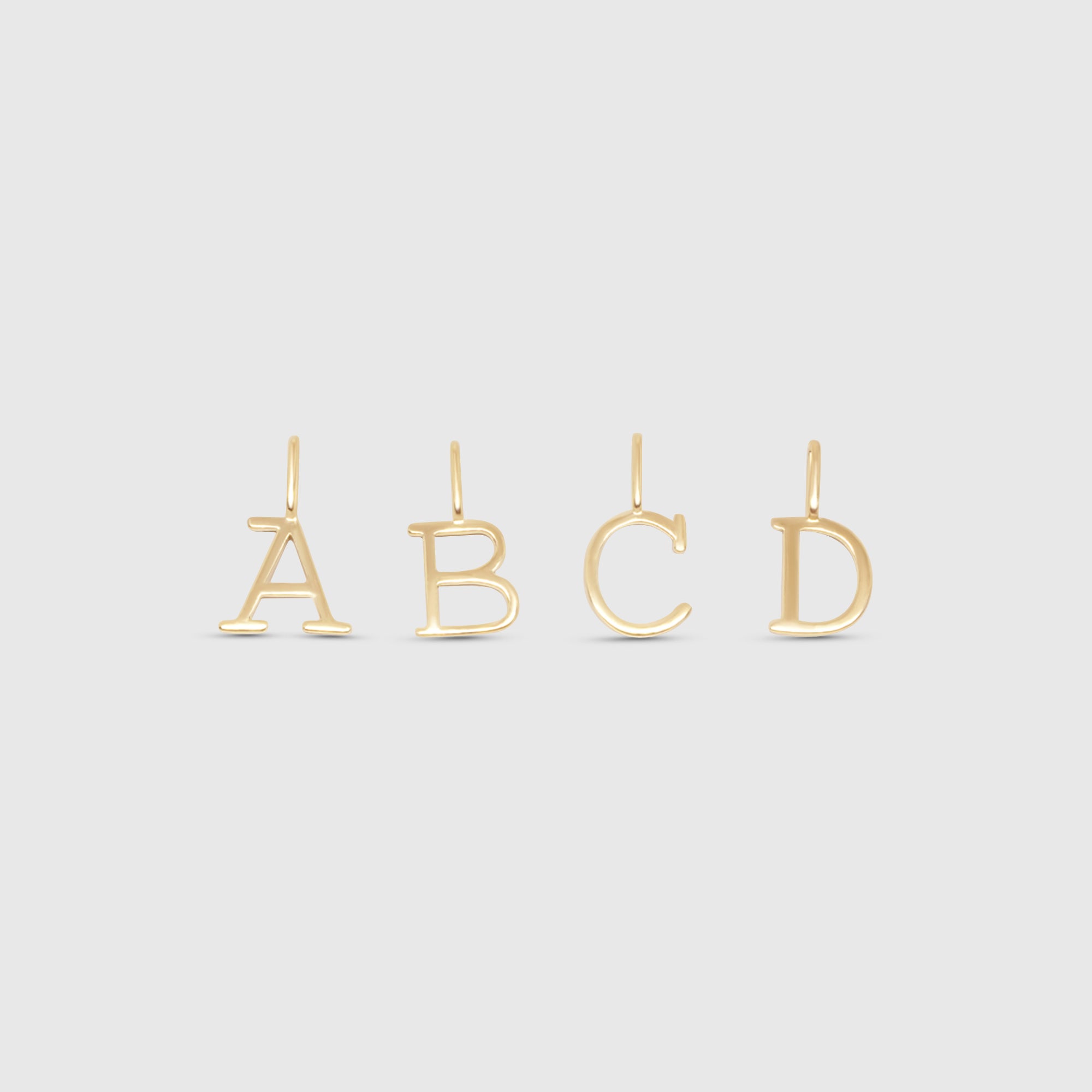 letter necklace | solid gold