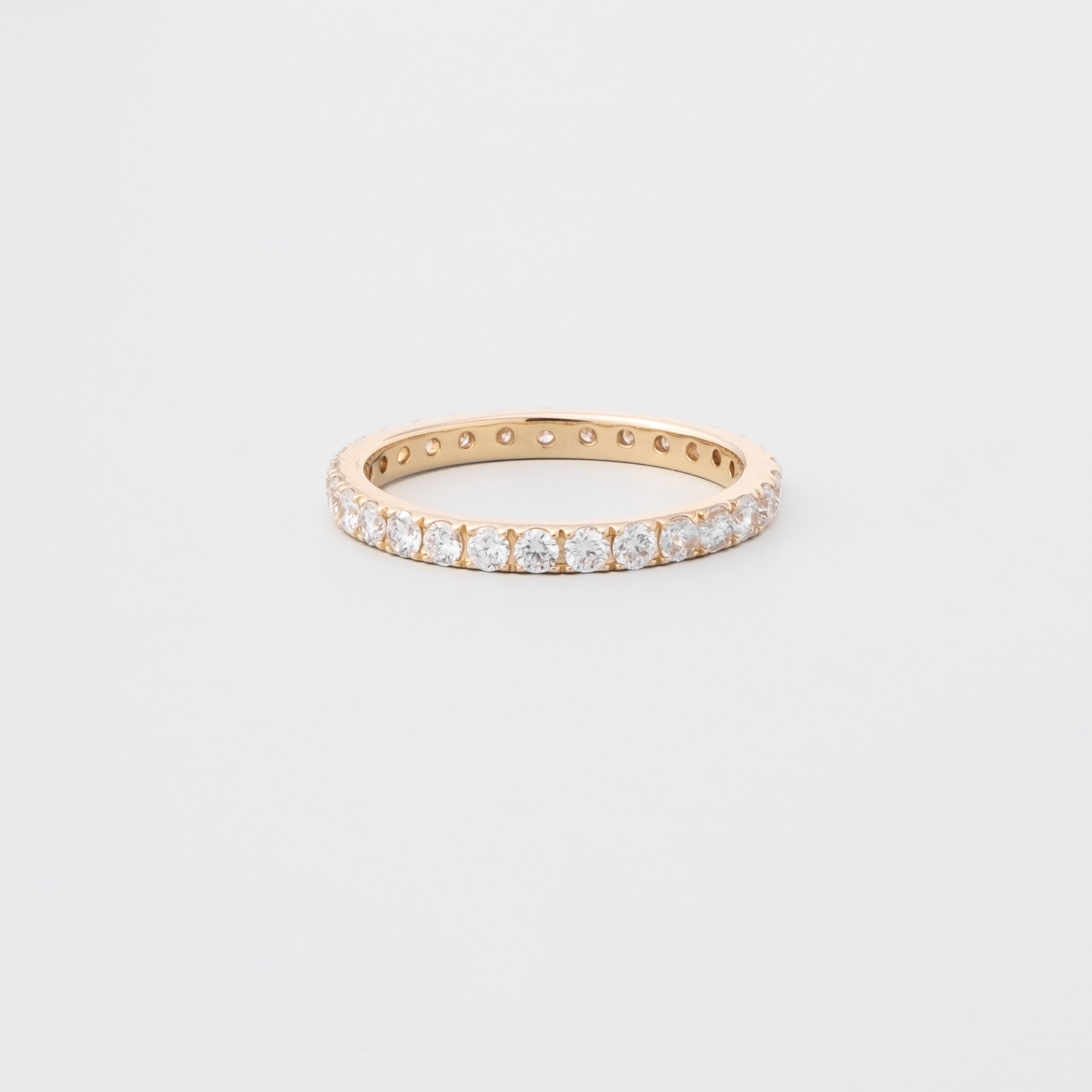 diamond band ring | solid gold