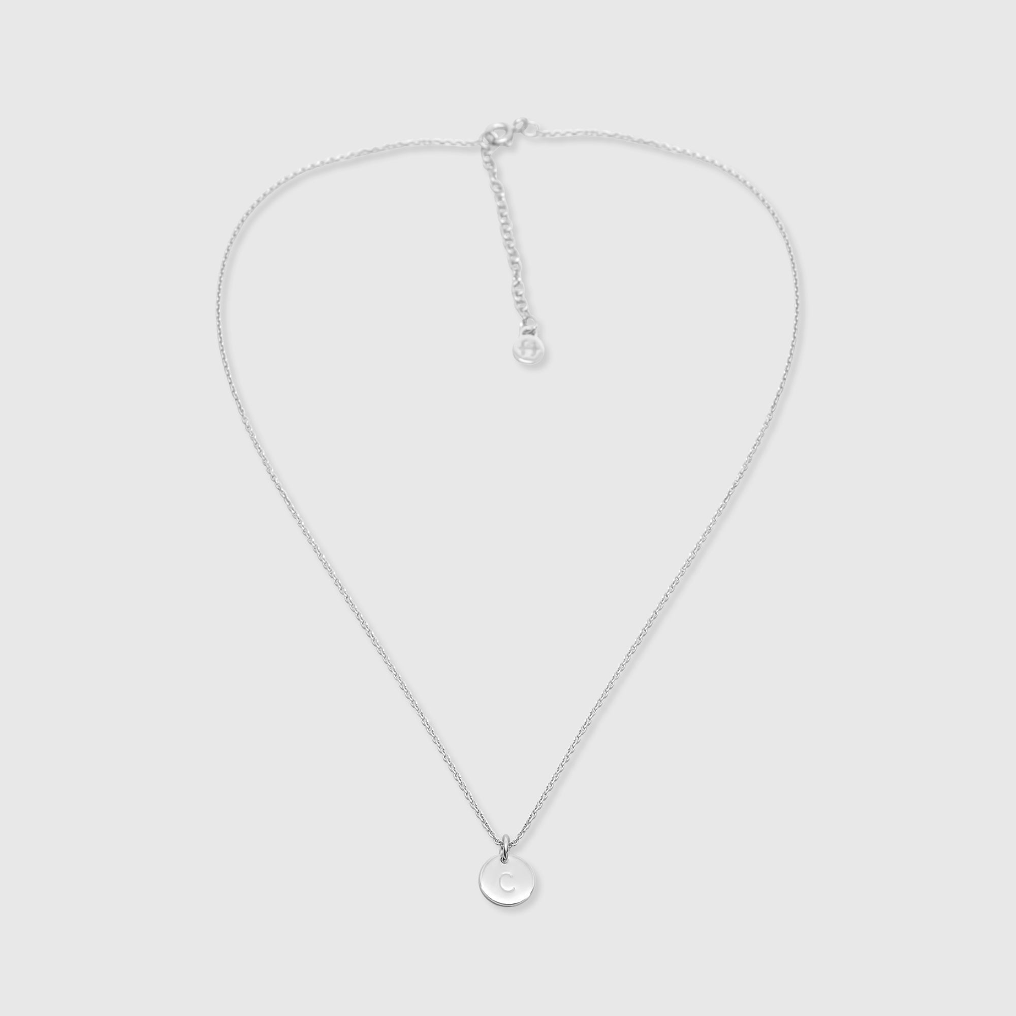 shiny disc necklace - M/L - personalized
