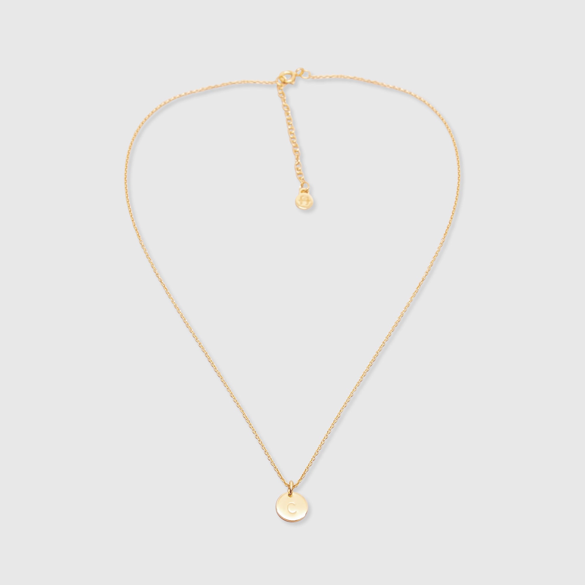 shiny disc necklace - M/L - personalized