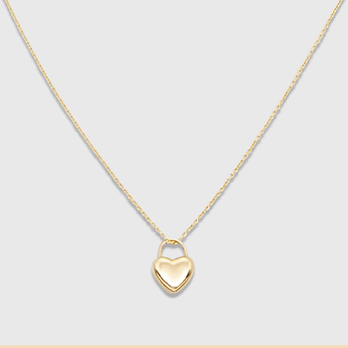 heart necklace | solid gold