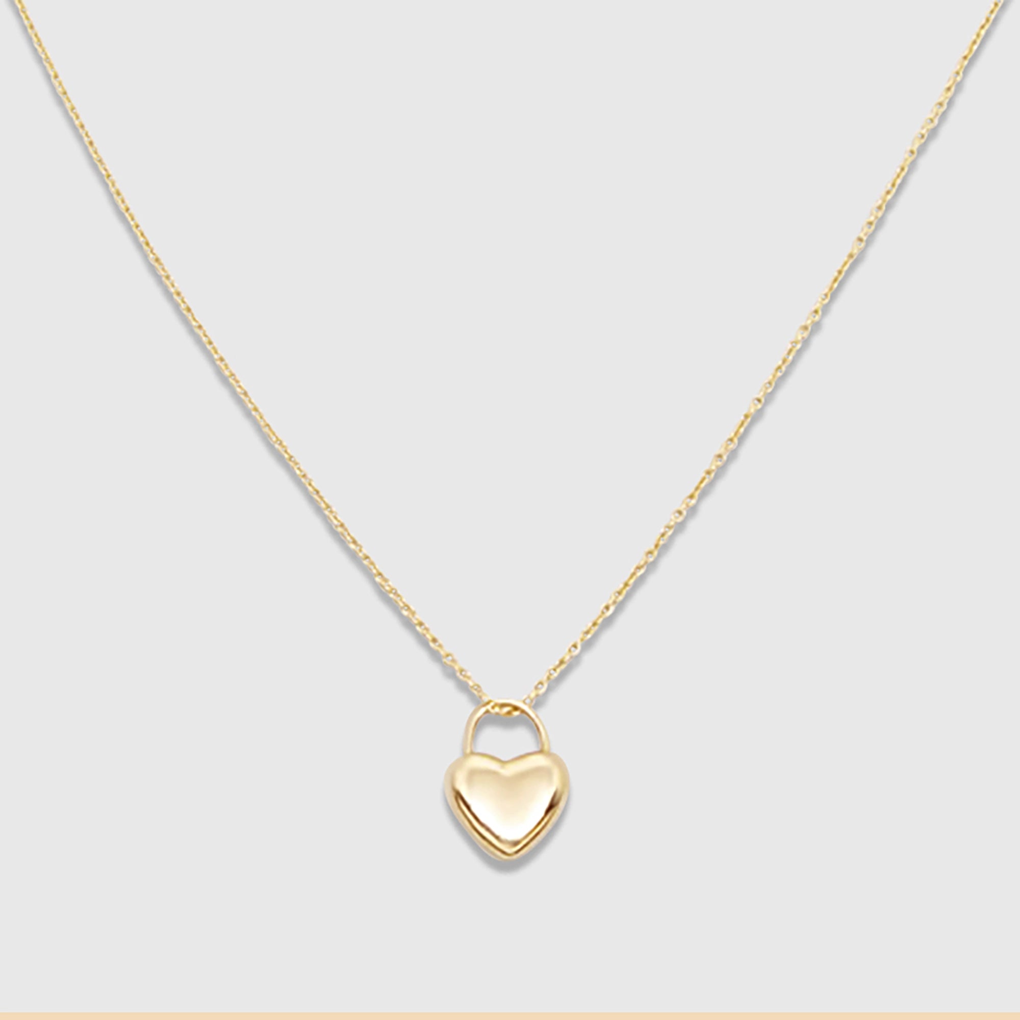 heart charm | solid gold