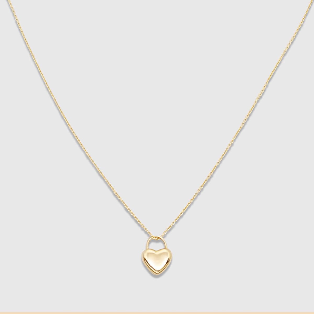 heart necklace | solid gold