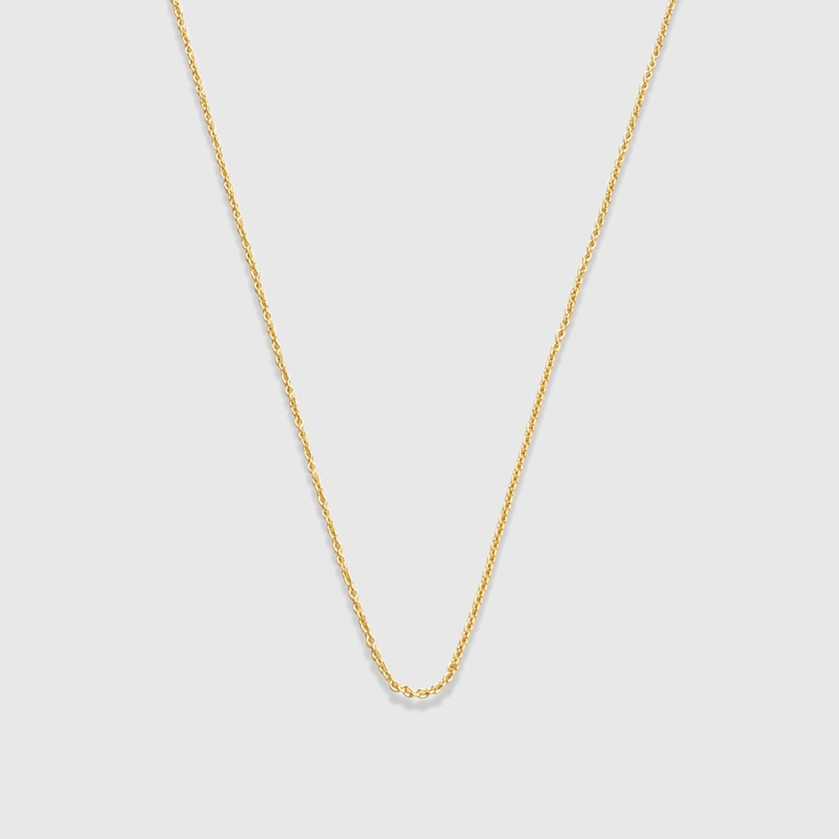 plain necklace | solid gold