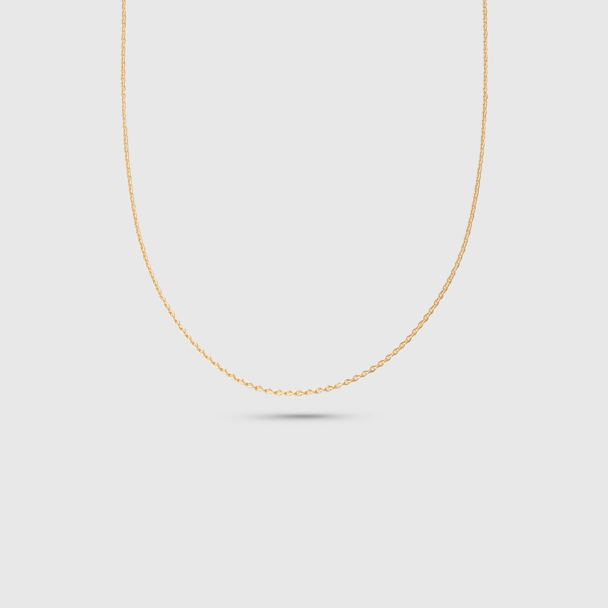bold plain necklace L | solid gold