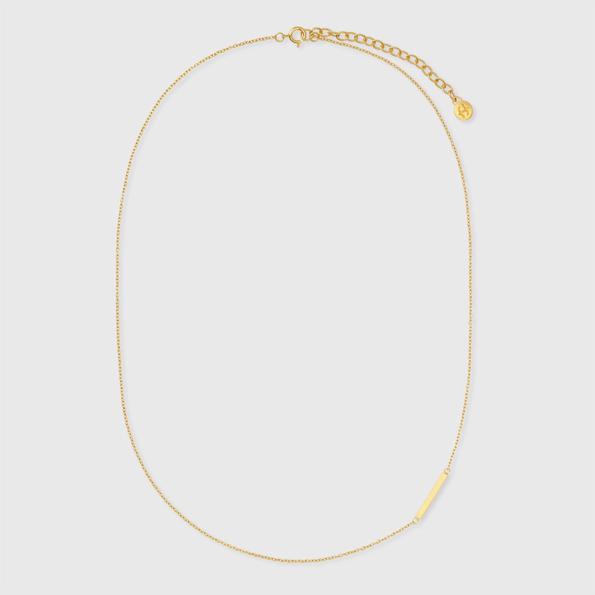 satin bar necklace