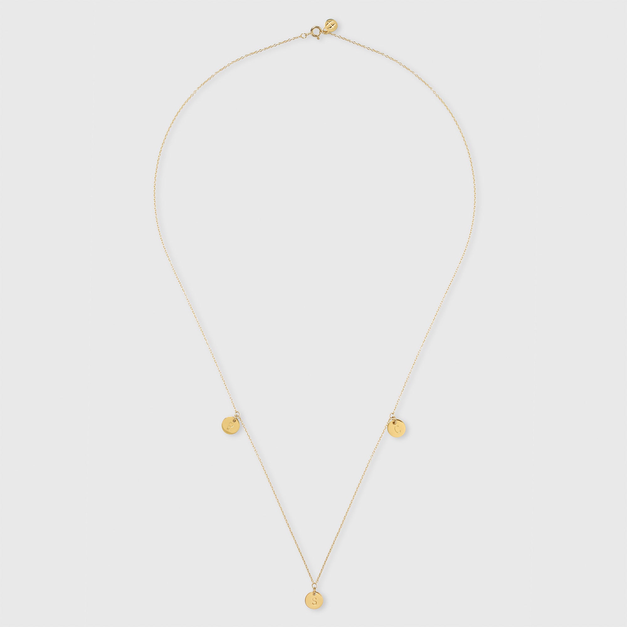 station disc necklace M/L - personalized